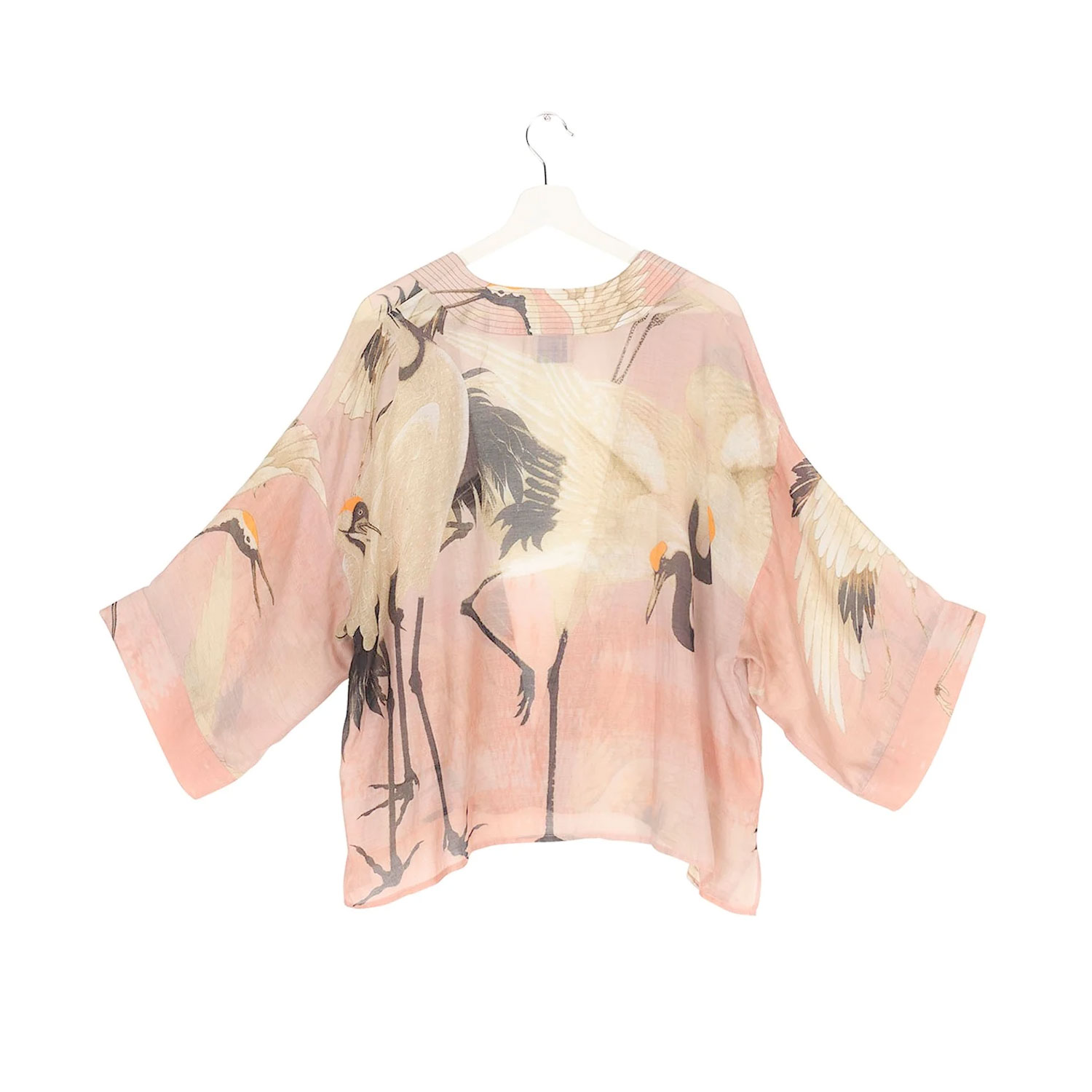 One Hundred Stars Kimono Stork Plaster Pink