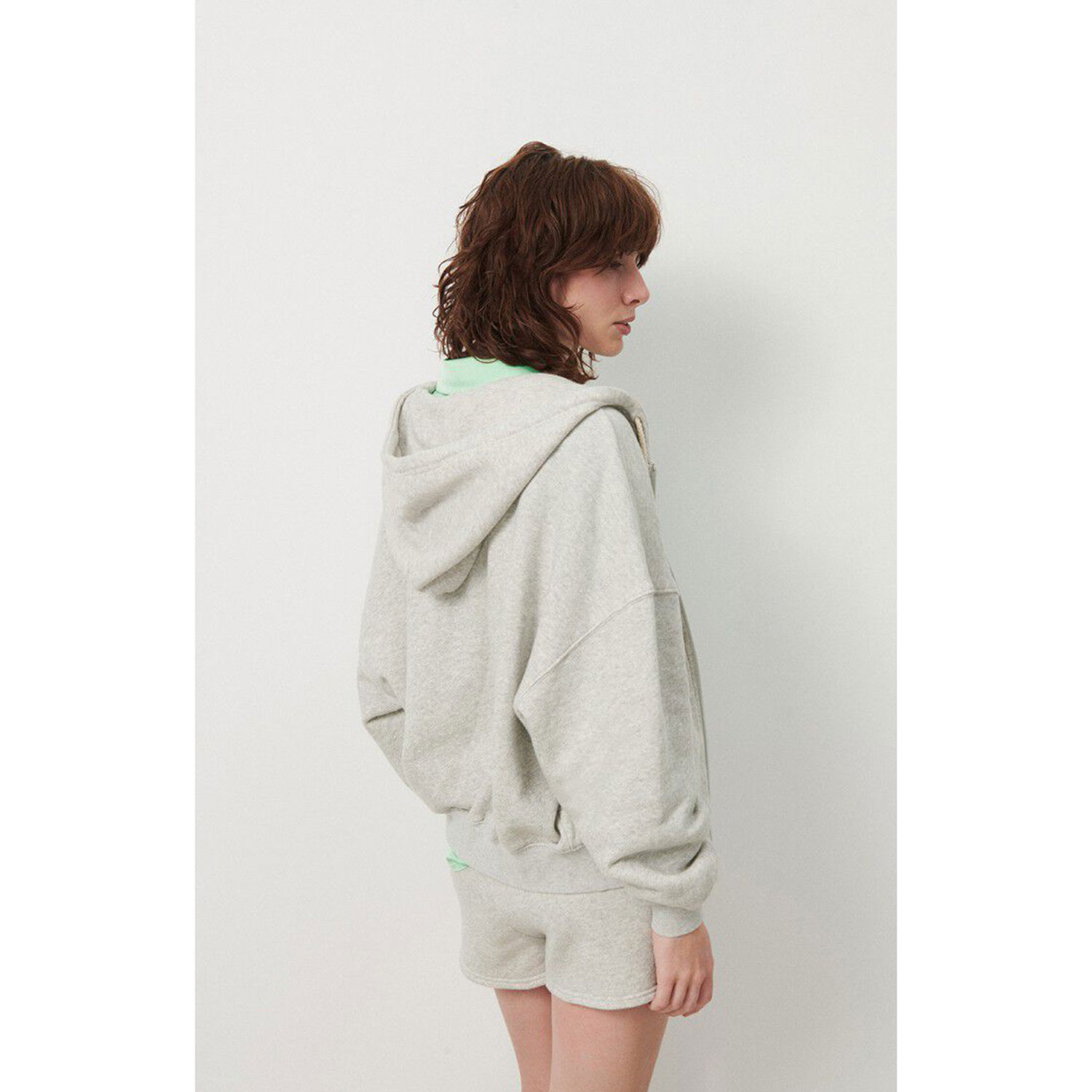 American Vintage Kodytown Sweatjacke mit Kaputze Polar Melange