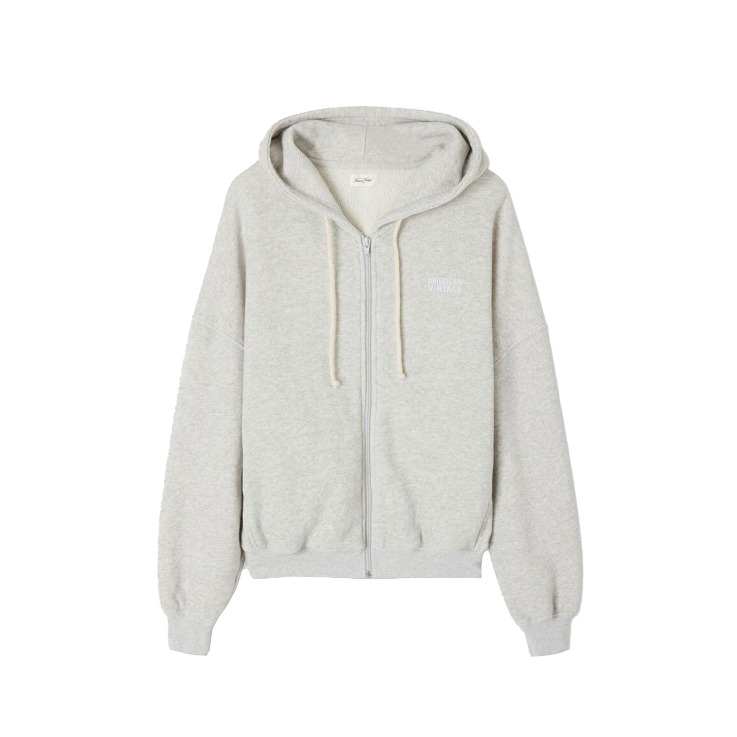 American Vintage Kodytown Sweatjacke mit Kaputze Polar Melange