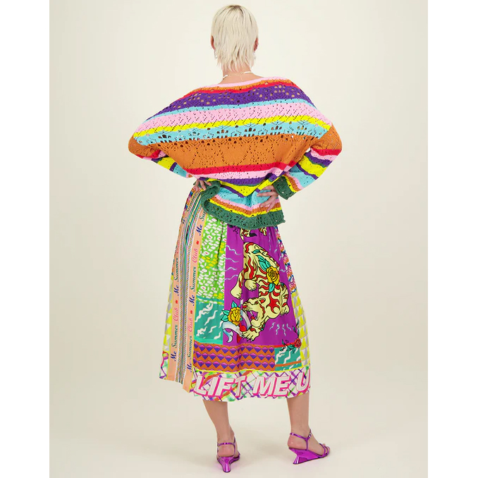 Me369 Kristina Crochet Pullover Stripe