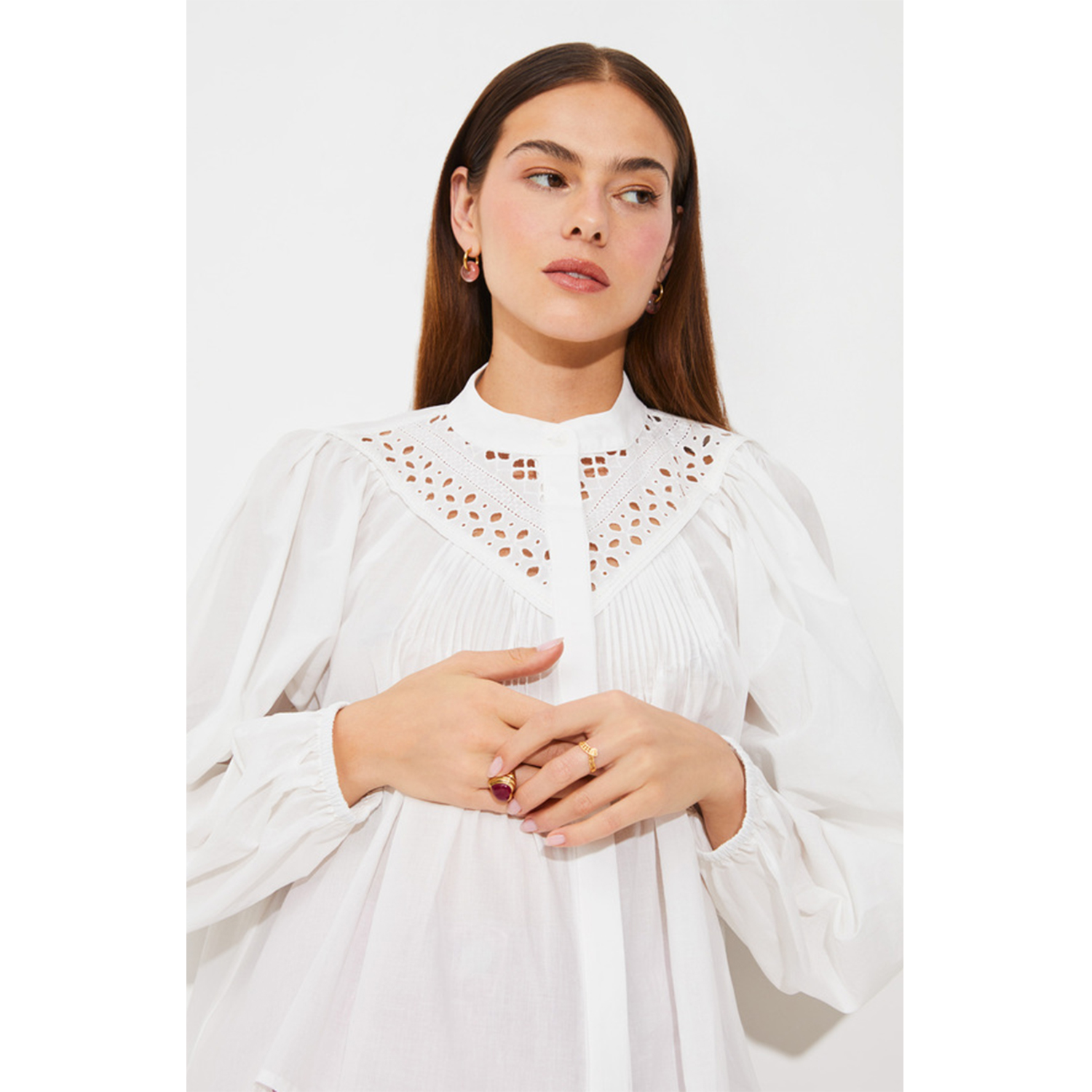 Suncoo Lanna Bluse Blanc Casse