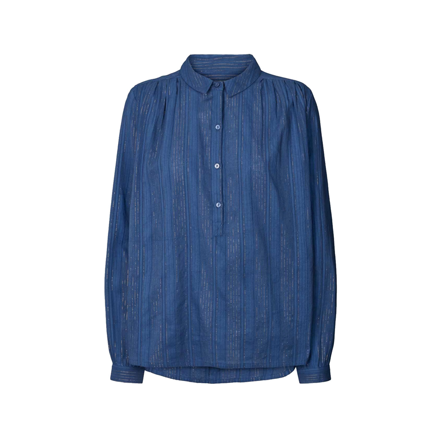 Lolly's Laundry Lari Lollys Laundry Bluse Blau vorne