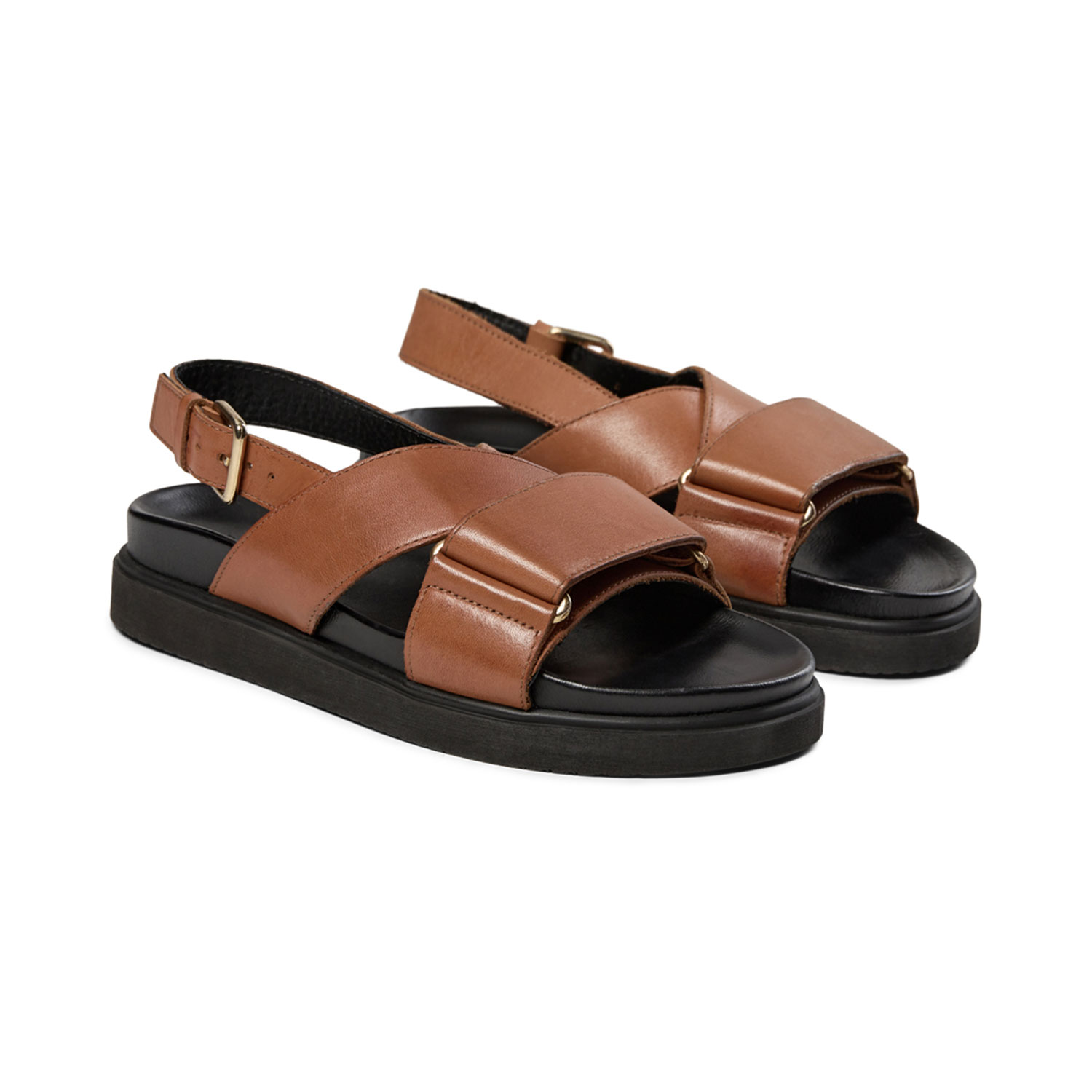 Pavement Lava Sandale Tan/Black