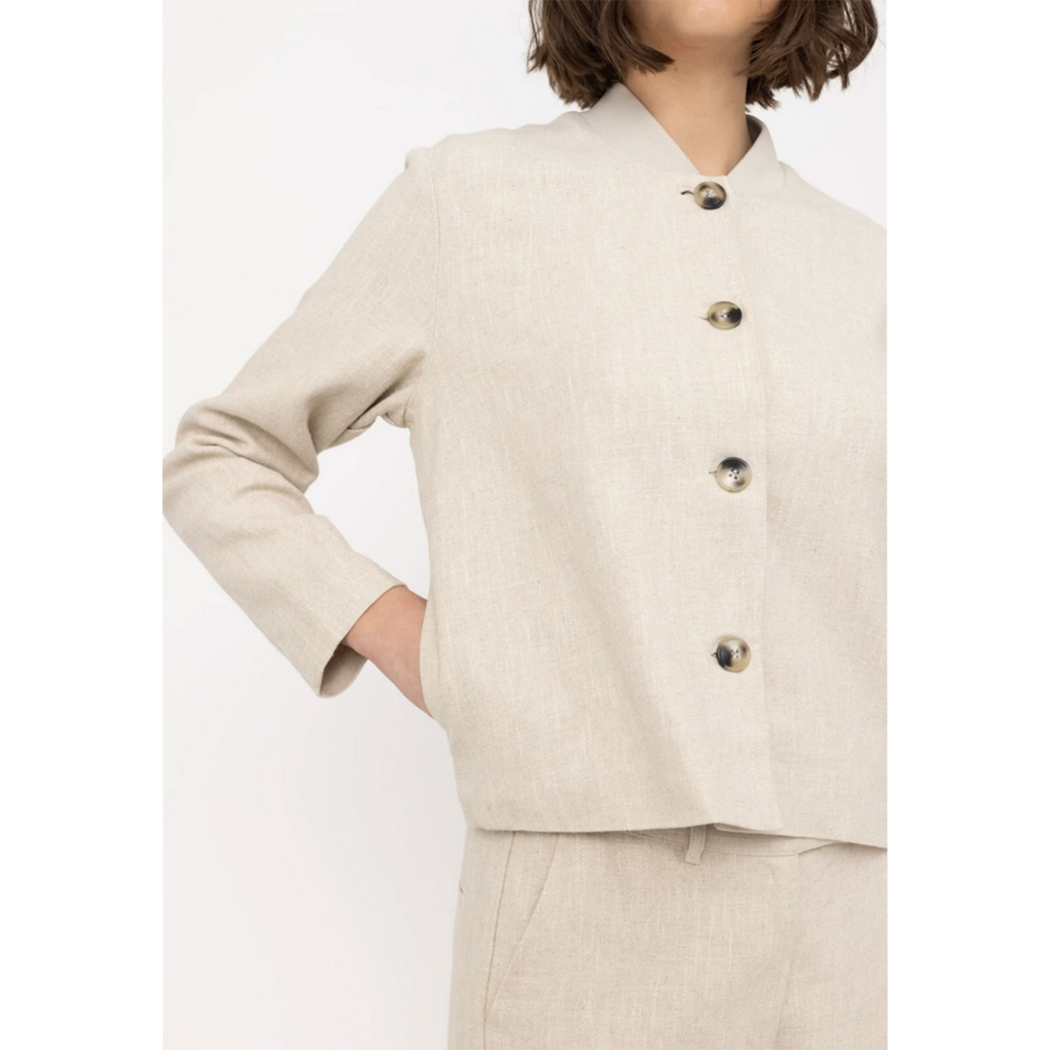 Soft Rebels Lexi Soft Rebels Jacke Beige Detail