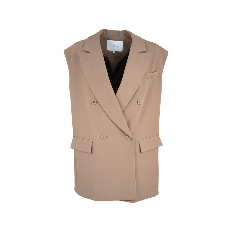 La Rouge Line La Rouge Gilet Beige vorne
