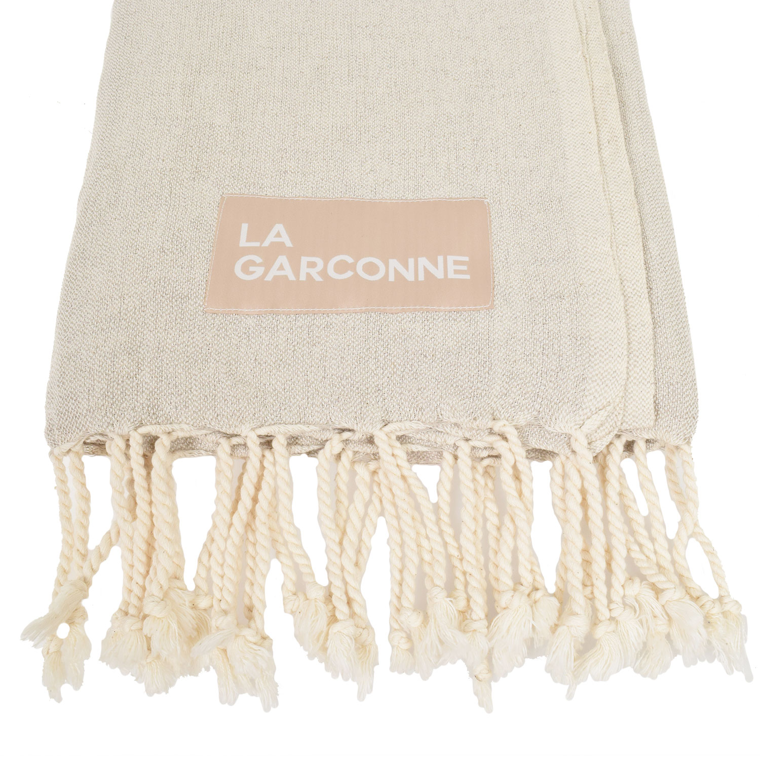 La Garçonne Home Linen Cotton Blend La Garçonne Home Badetuch beige
