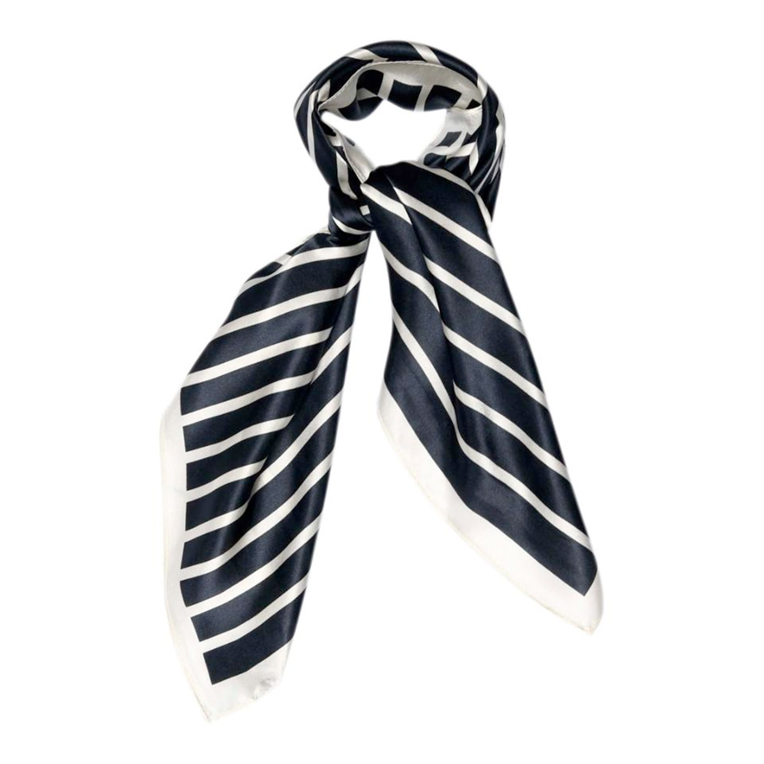 Lines Seiden Foulard Navy