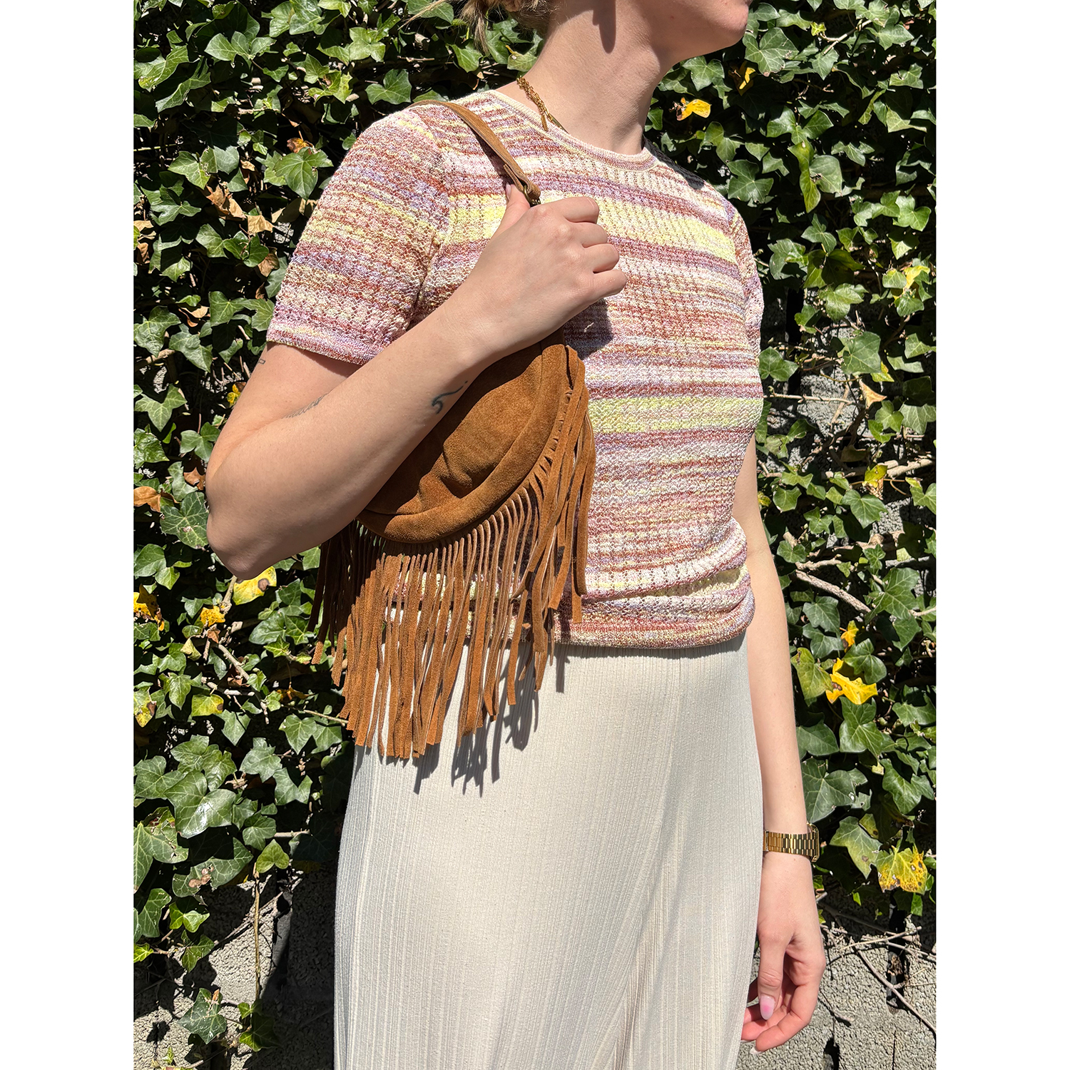 La Garçonne Accessoires Liora Tasche Suede Savana