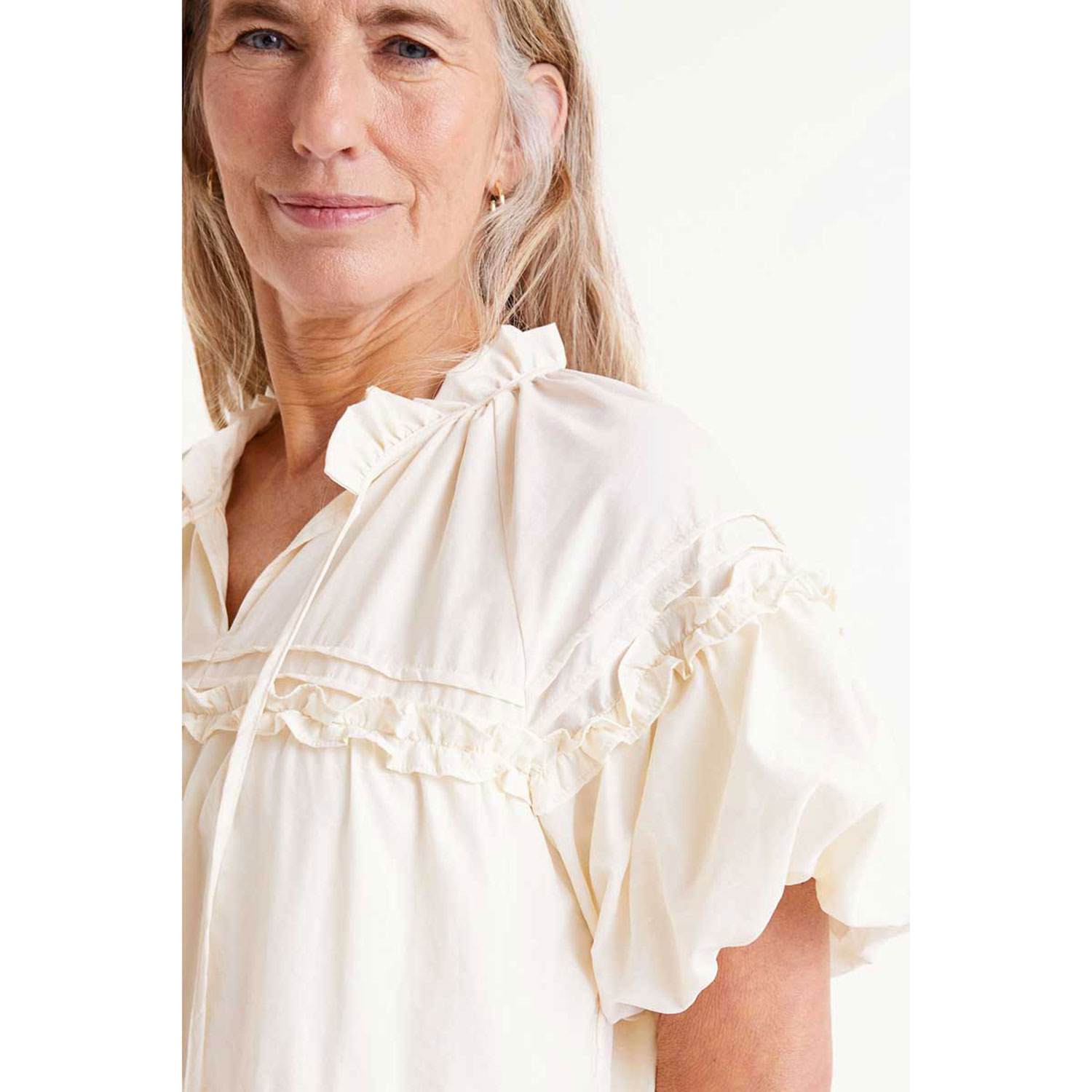 Compañia Fantastica Long Kleid Ecru