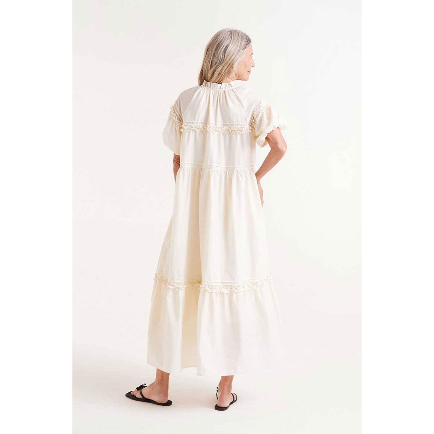 Compañia Fantastica Long Kleid Ecru