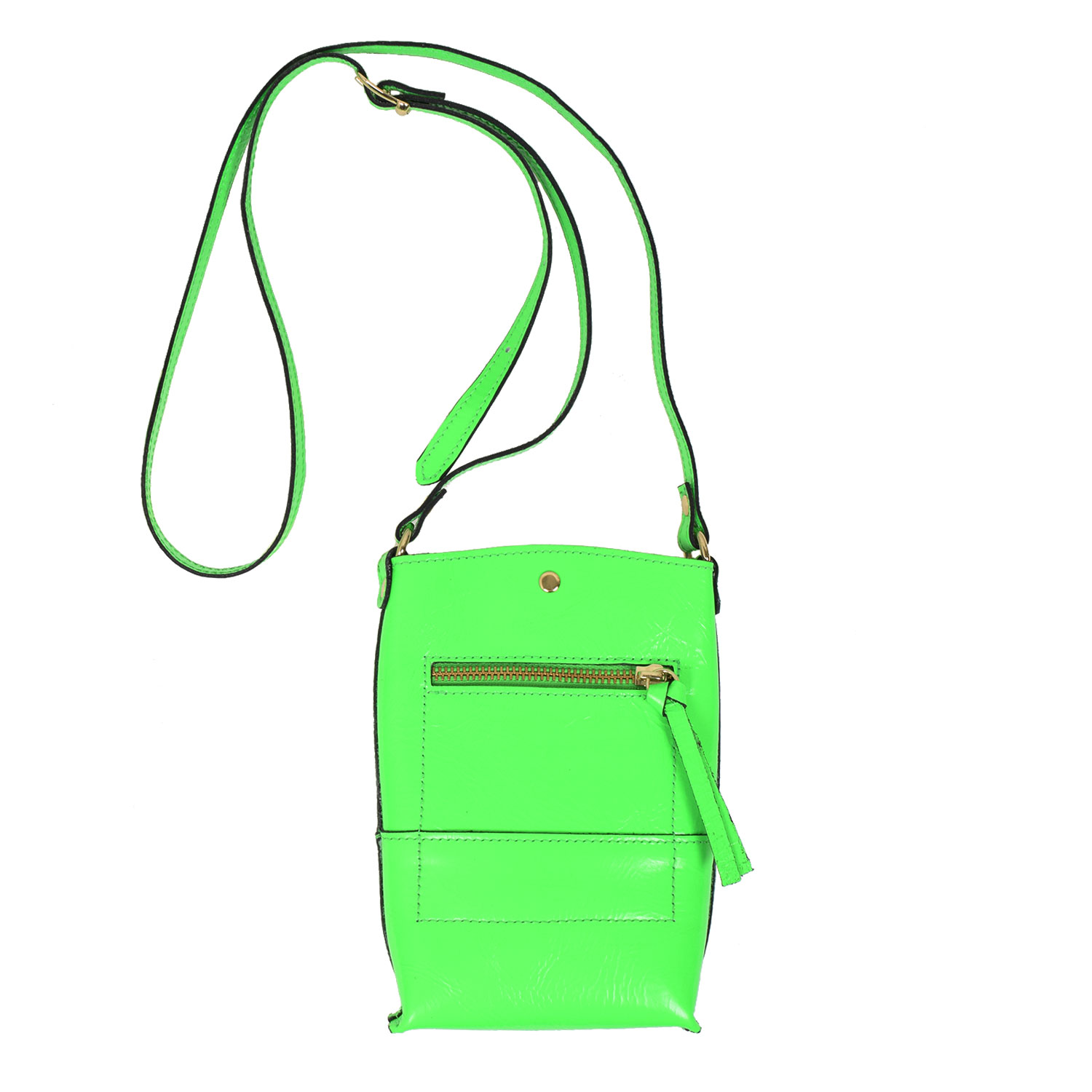 La Garçonne Accessoires Lucette La Garçonne Handytasche Neongrün hinten