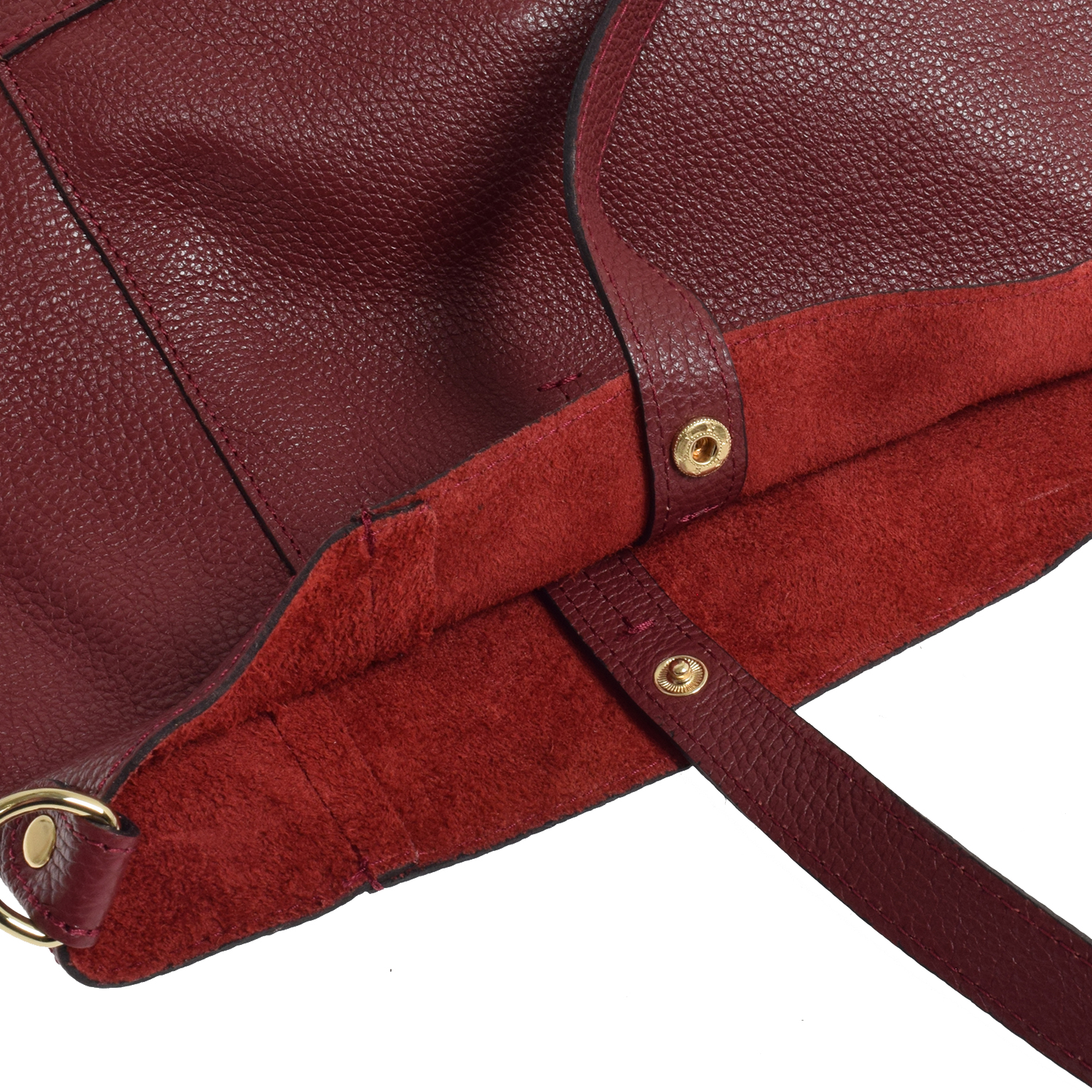 La Garçonne Accessoires Lucie Ledertasche in Rostrot von La Garçonne Accessoires Detail