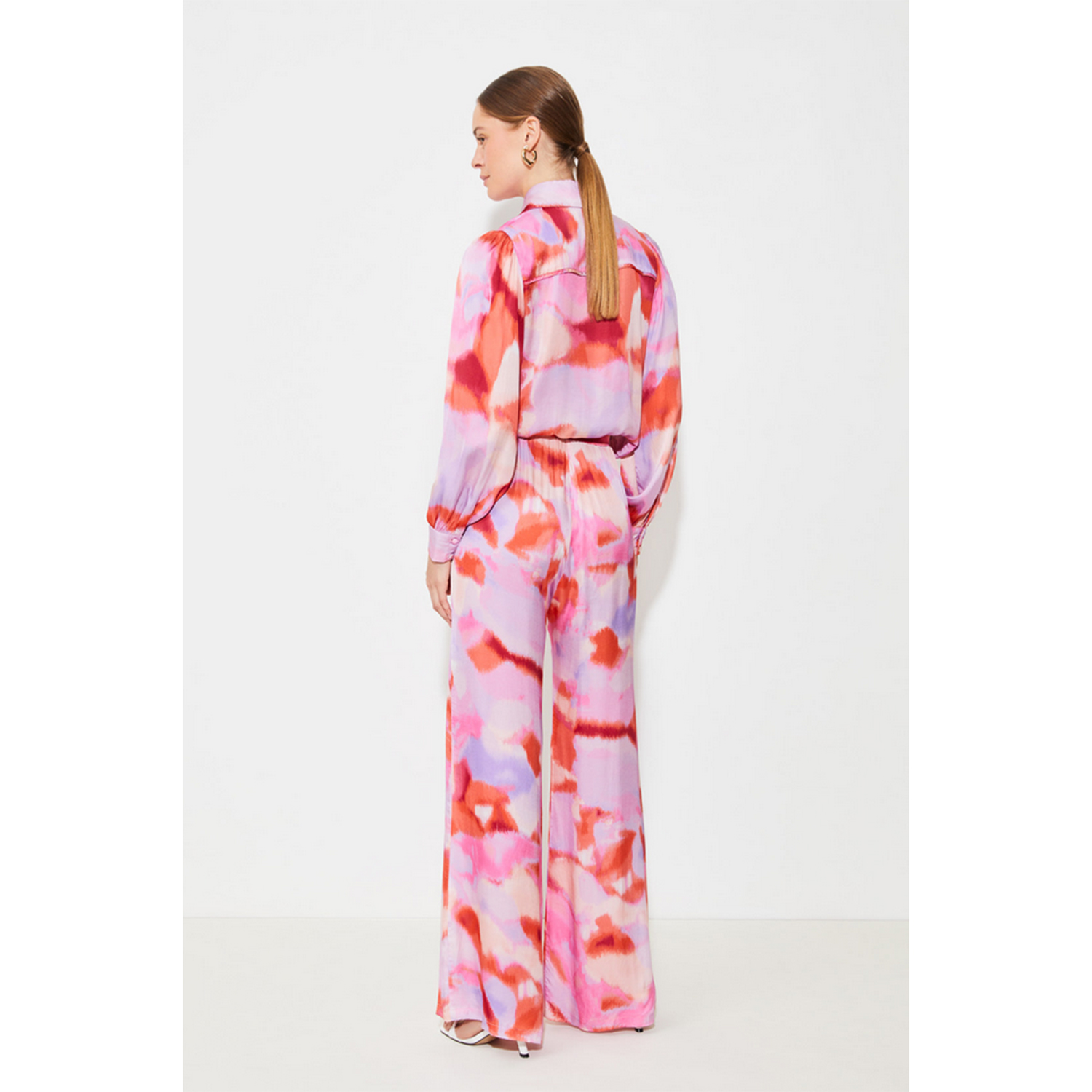 Suncoo Luna Bluse in Fuchsia von Suncoo Model hinten