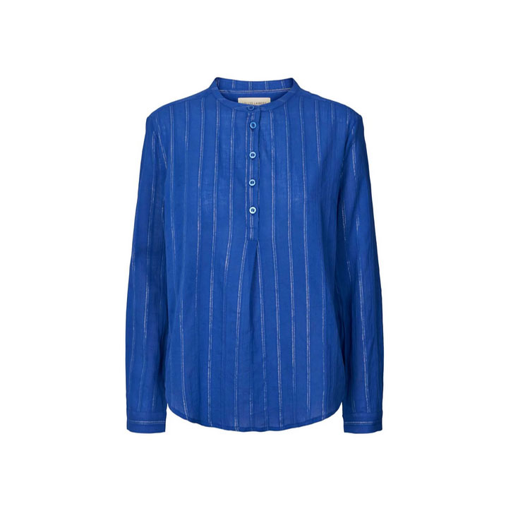 Lolly's Laundry Lux Bluse Blue