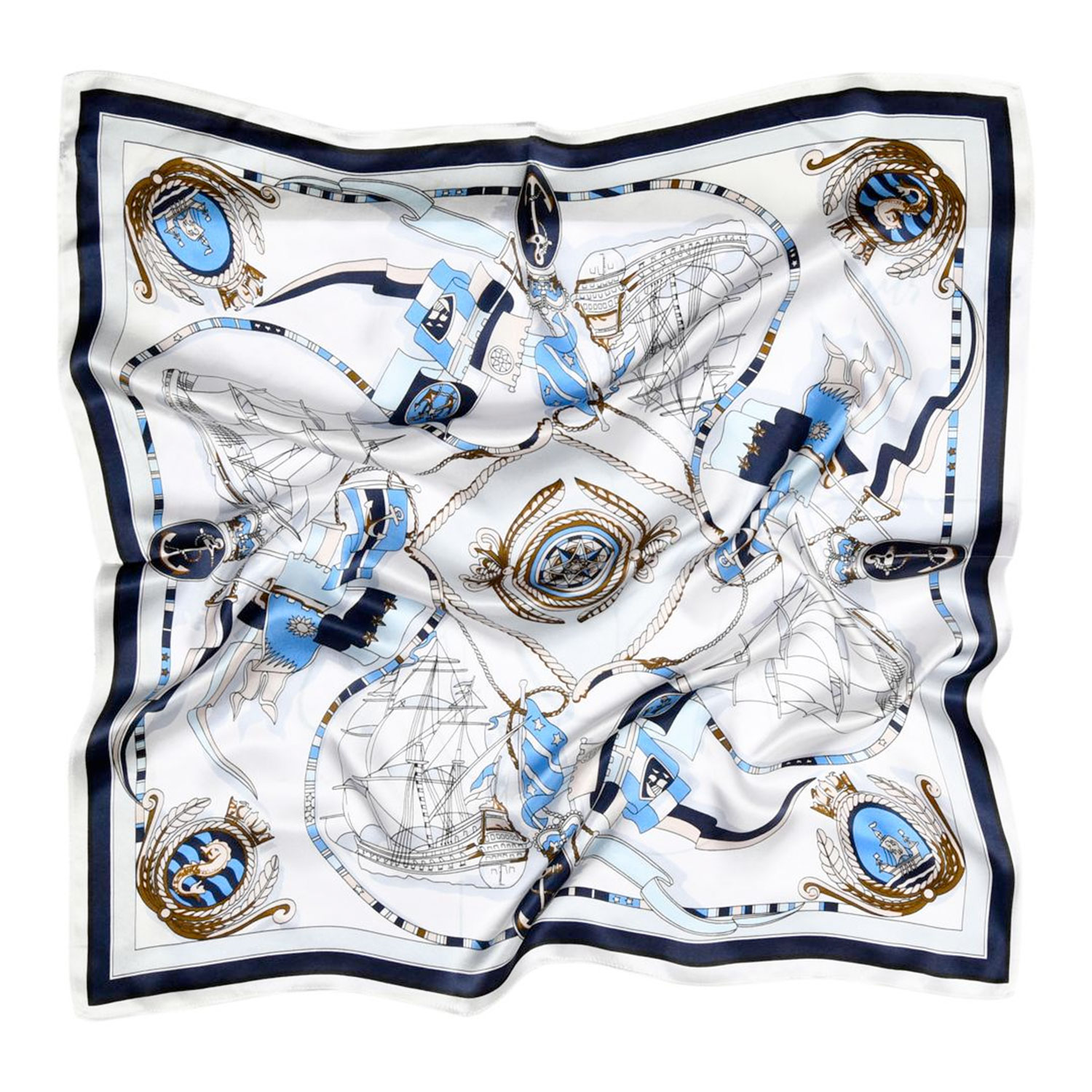 Sneaky Fox Lyla Seiden Foulard Navy