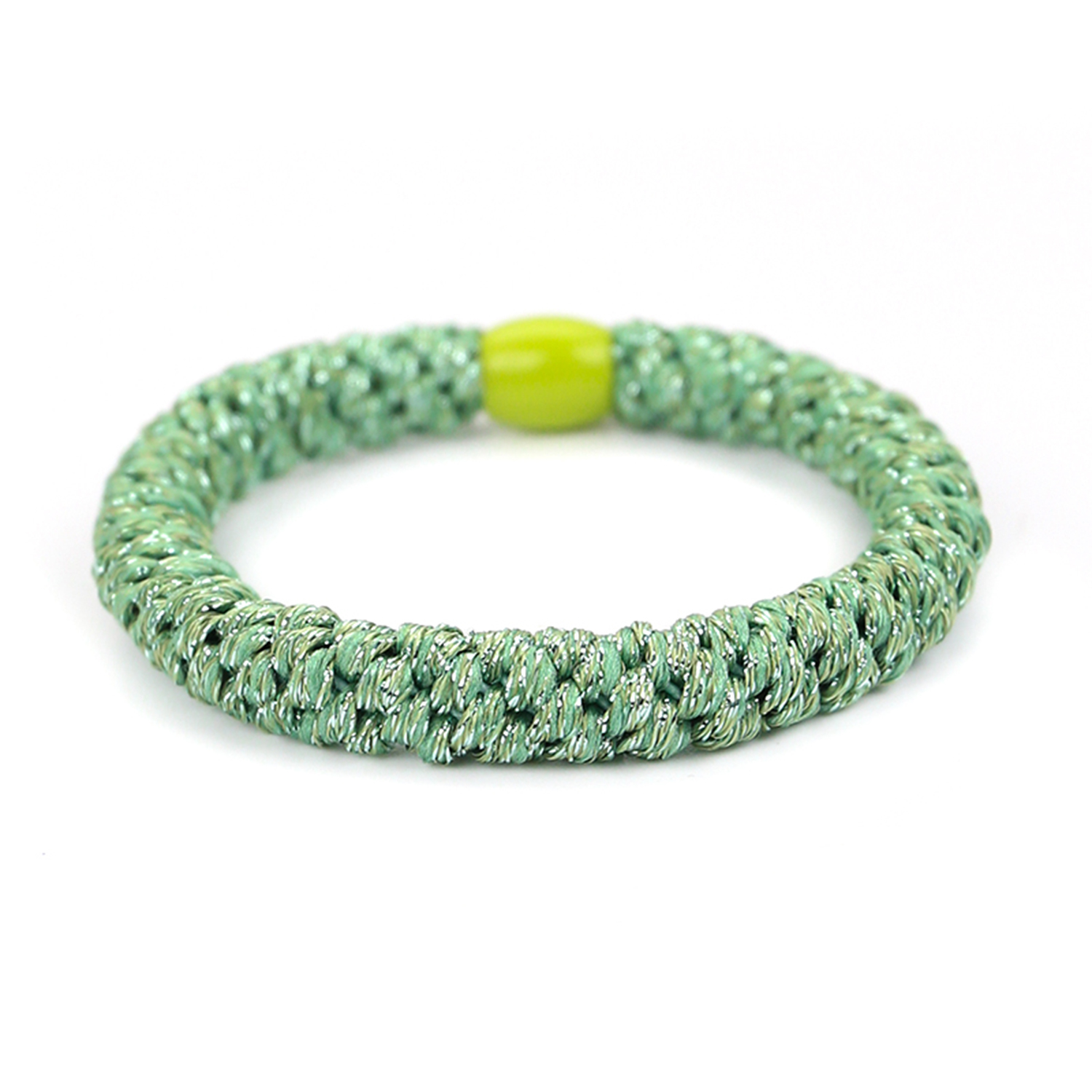 Haargummi Glitter Silvergreen