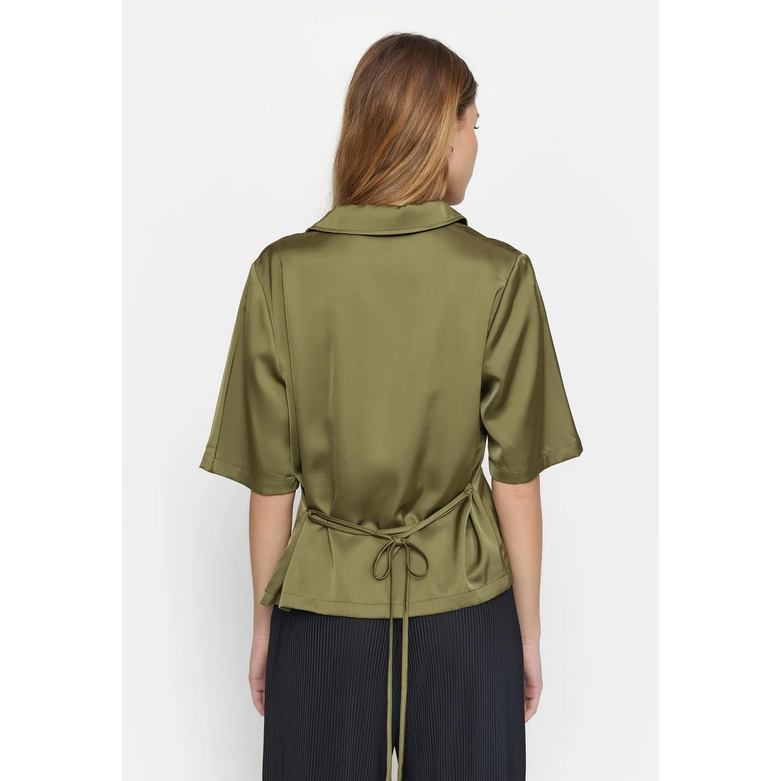 Soft Rebels Mallow Bluse Martini Olive