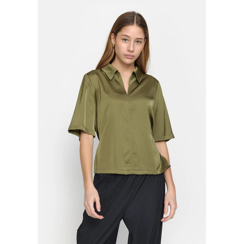 Soft Rebels Mallow Bluse Martini Olive
