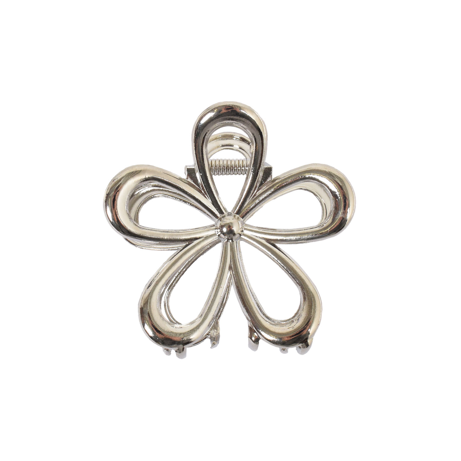 J'adore Marguerite Haarklammer aus Metall in Silber von J'adore vorne