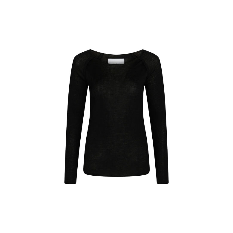 La Rouge Marie La Rouge Langarmshirt Black Vorne