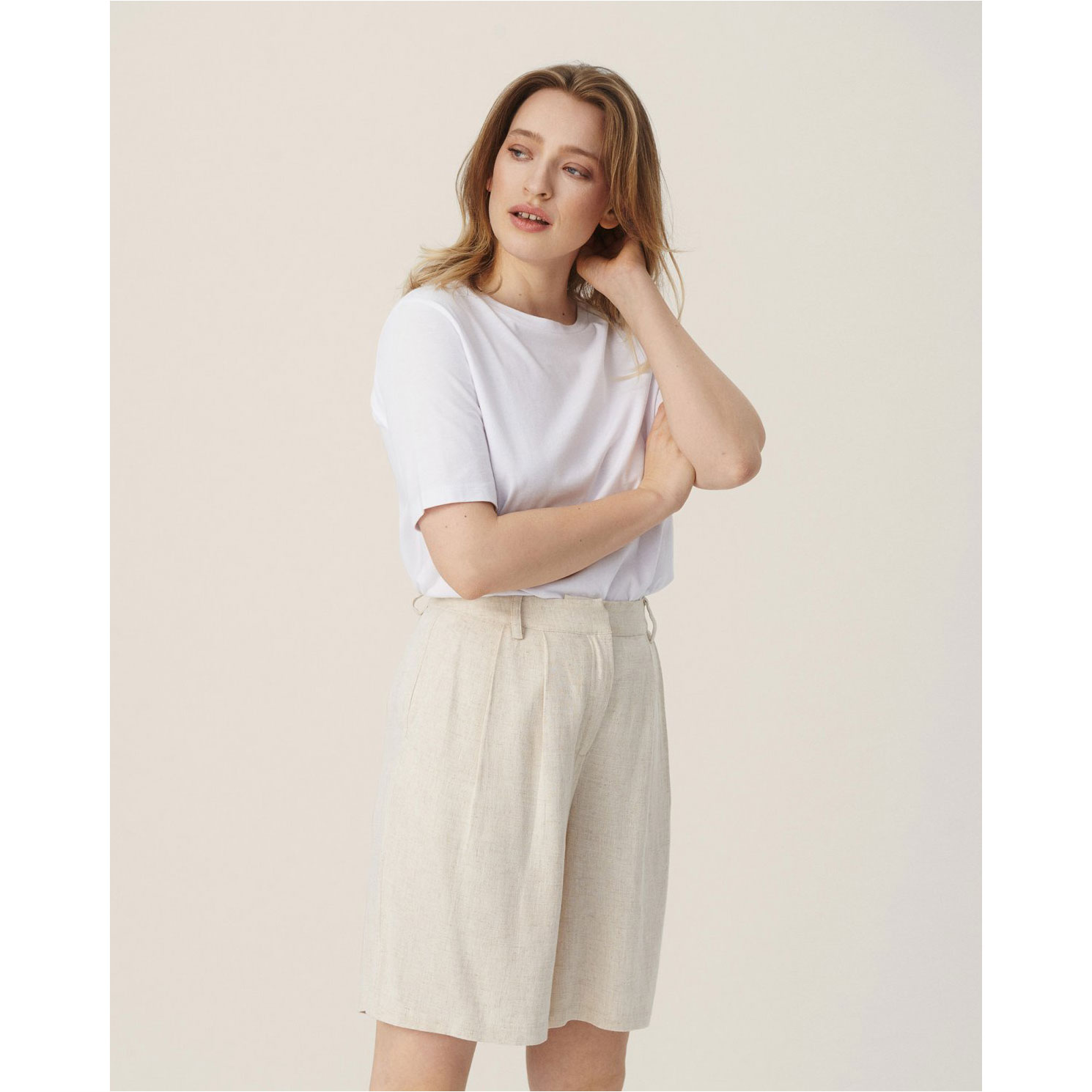 MSCH Copenhagen Mariet Shorts Wood Ash