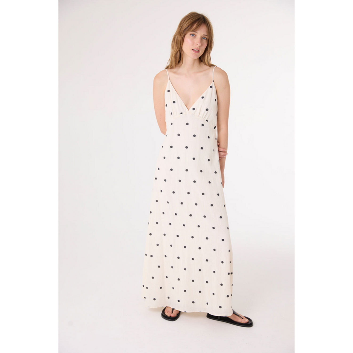 Sacrécoeur Marinette Polka Kleid Ecru