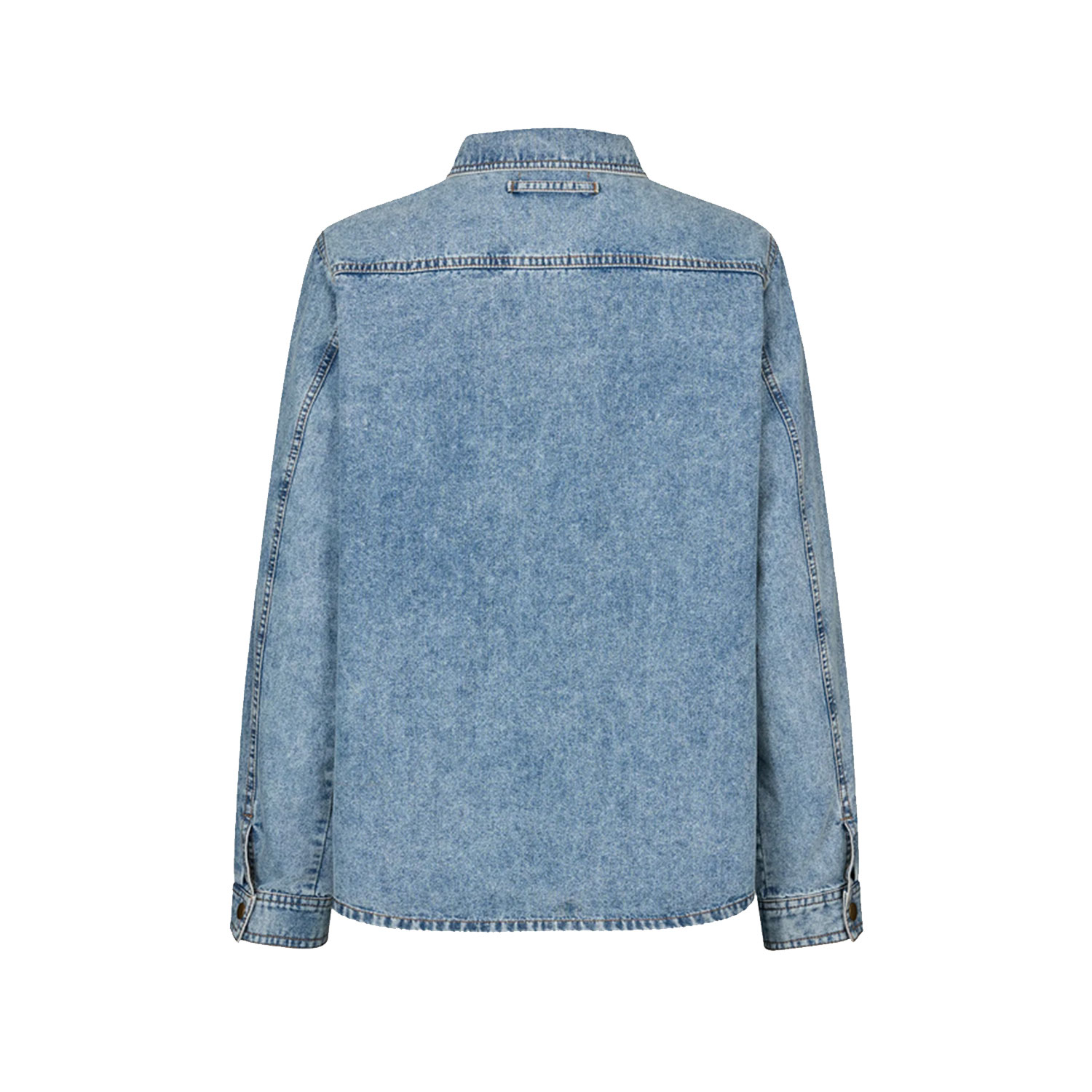 Lolly's Laundry Meg Lollys Laundry Hemd Denim Blau hinten