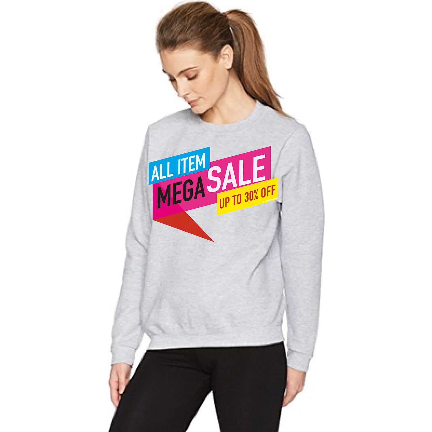 La Garçonne Vetements Image Mega Sweater Light Grey