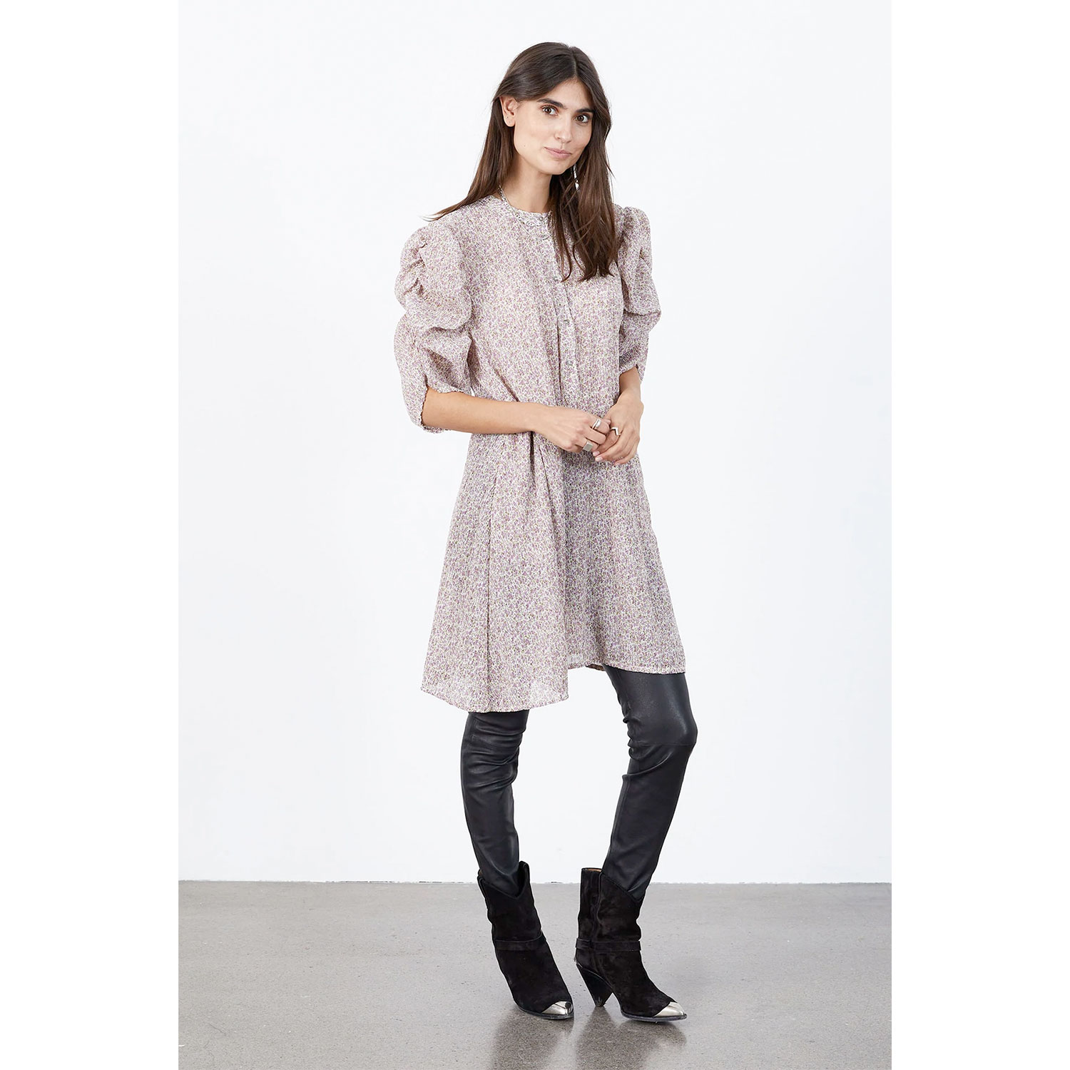 Lolly's Laundry Merle Lollys Laundry Kleid rosa Model vorne