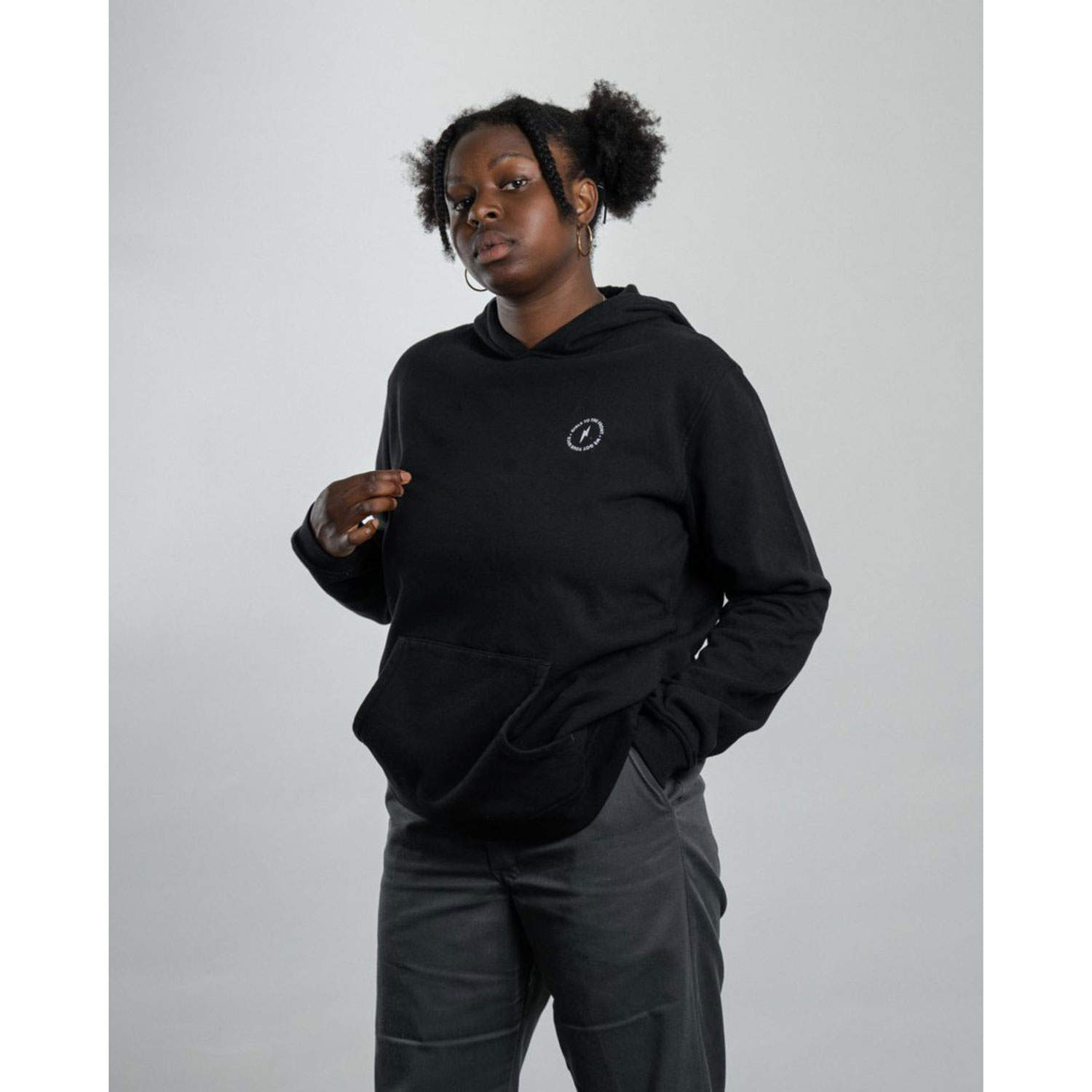 Girls are awesome Messy Morning Hoody Black