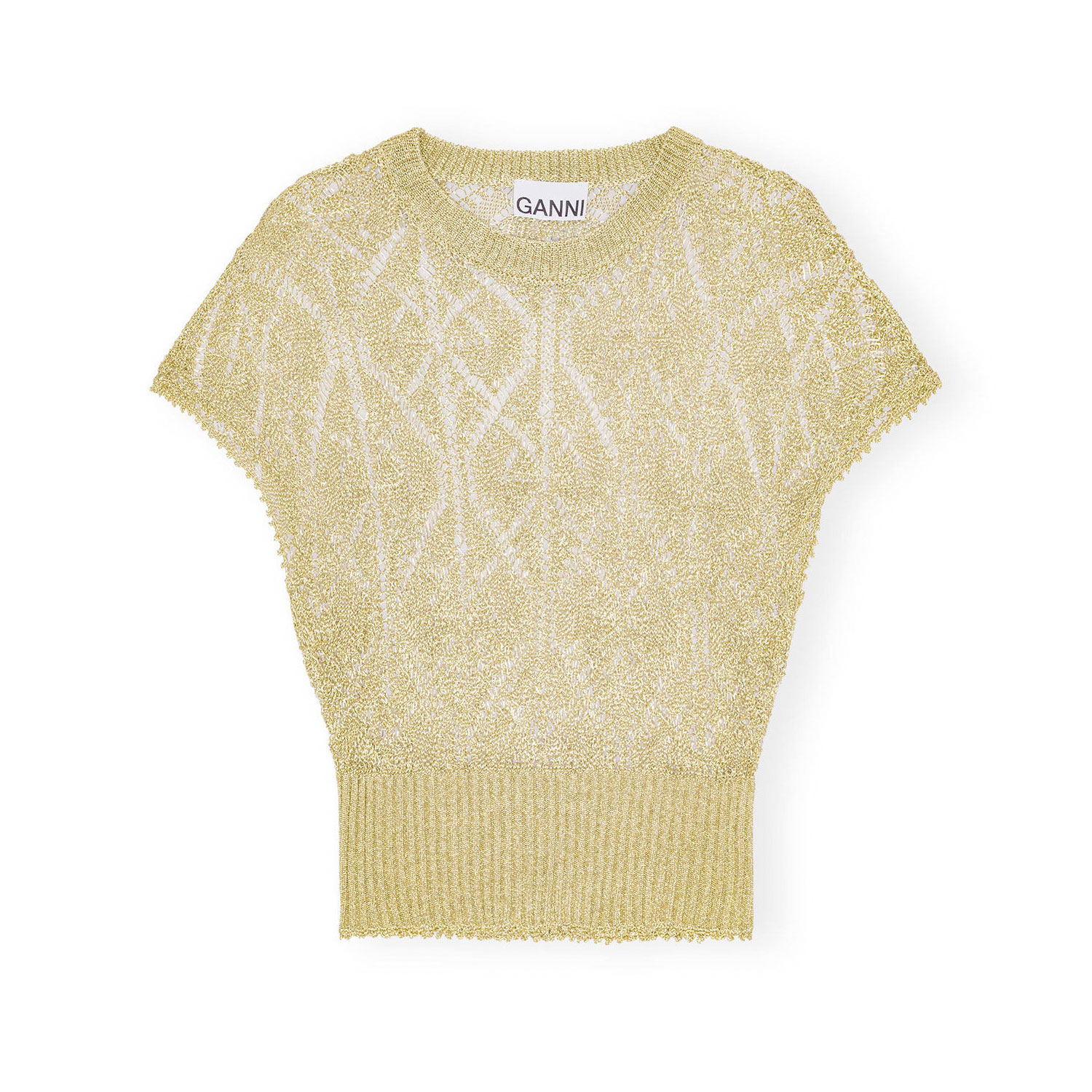 Ganni Metallic Top