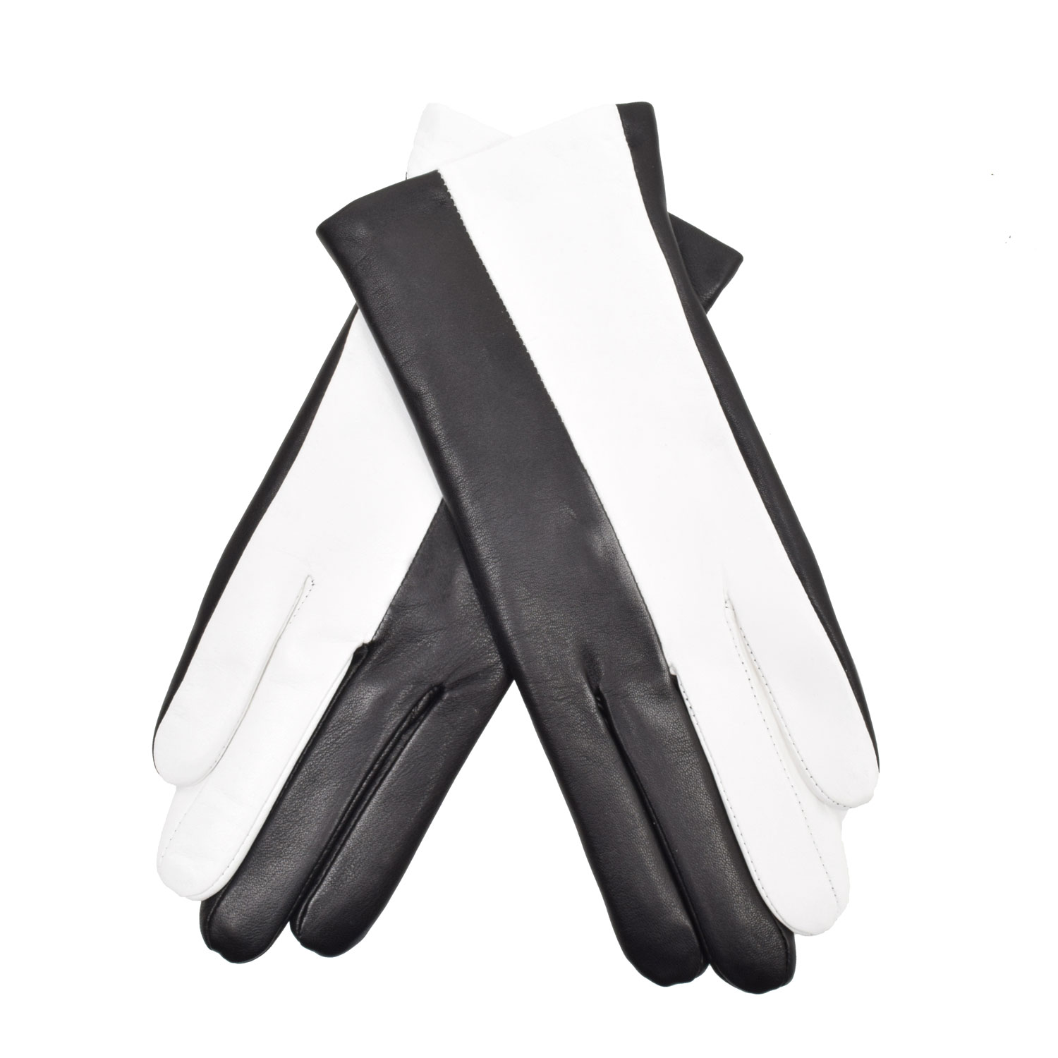 La Garçonne Accessoires Mezzo Handschuhe Schwarz Weiss
