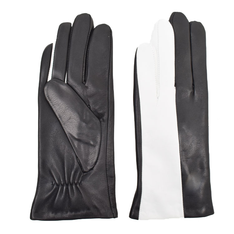 La Garçonne Accessoires Mezzo Handschuhe Schwarz Weiss