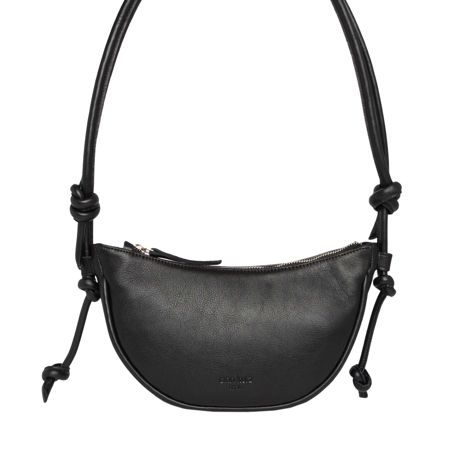 Ann Kurz Mini Half Moon Tasche Nappa Soft Black
