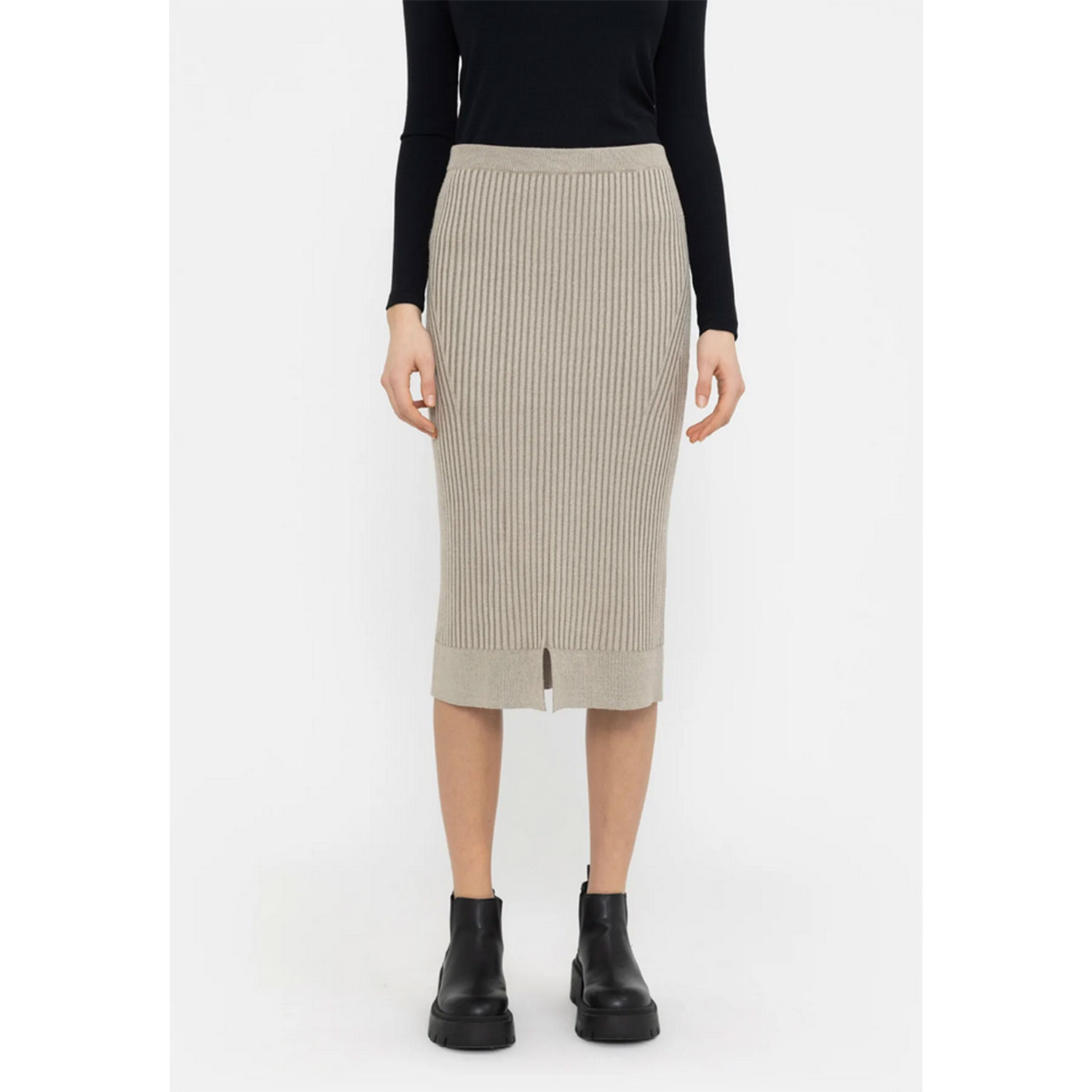 Soft Rebels Mira Midi Strick Jupe Moon Rock