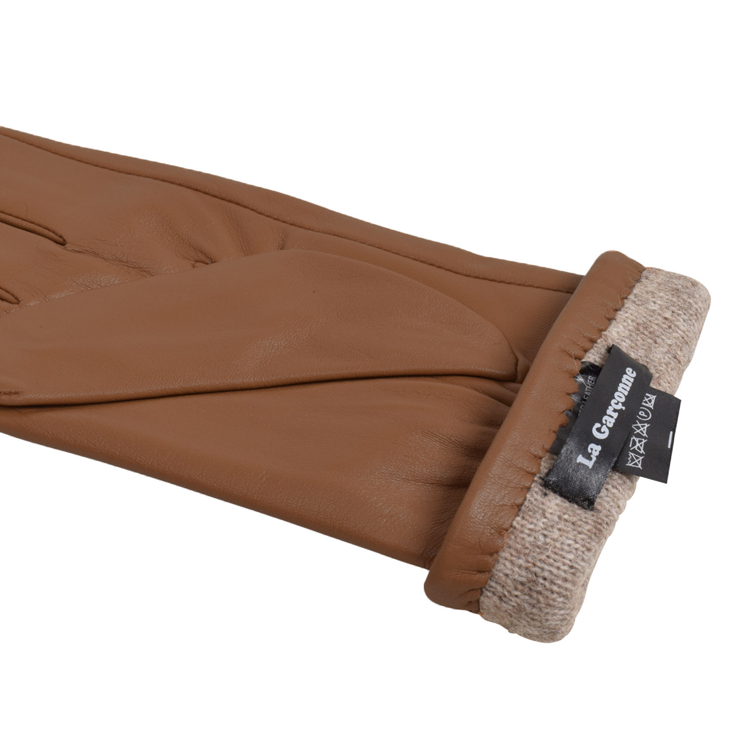 La Garçonne Accessoires Handschuhe Momo Hellbraun La Garçonne Detail