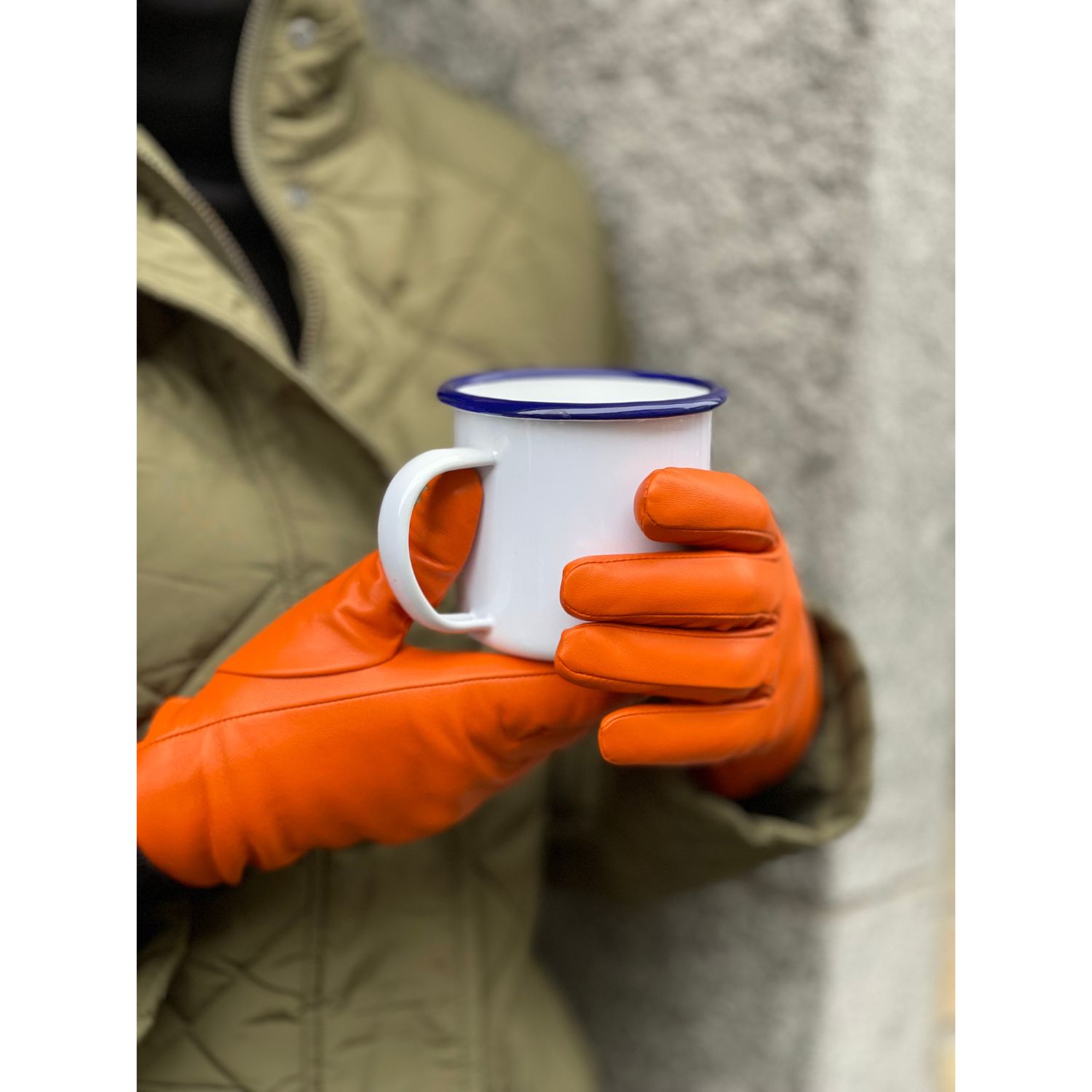 La Garçonne Accessoires Momo Handschuhe Mandarin Orange