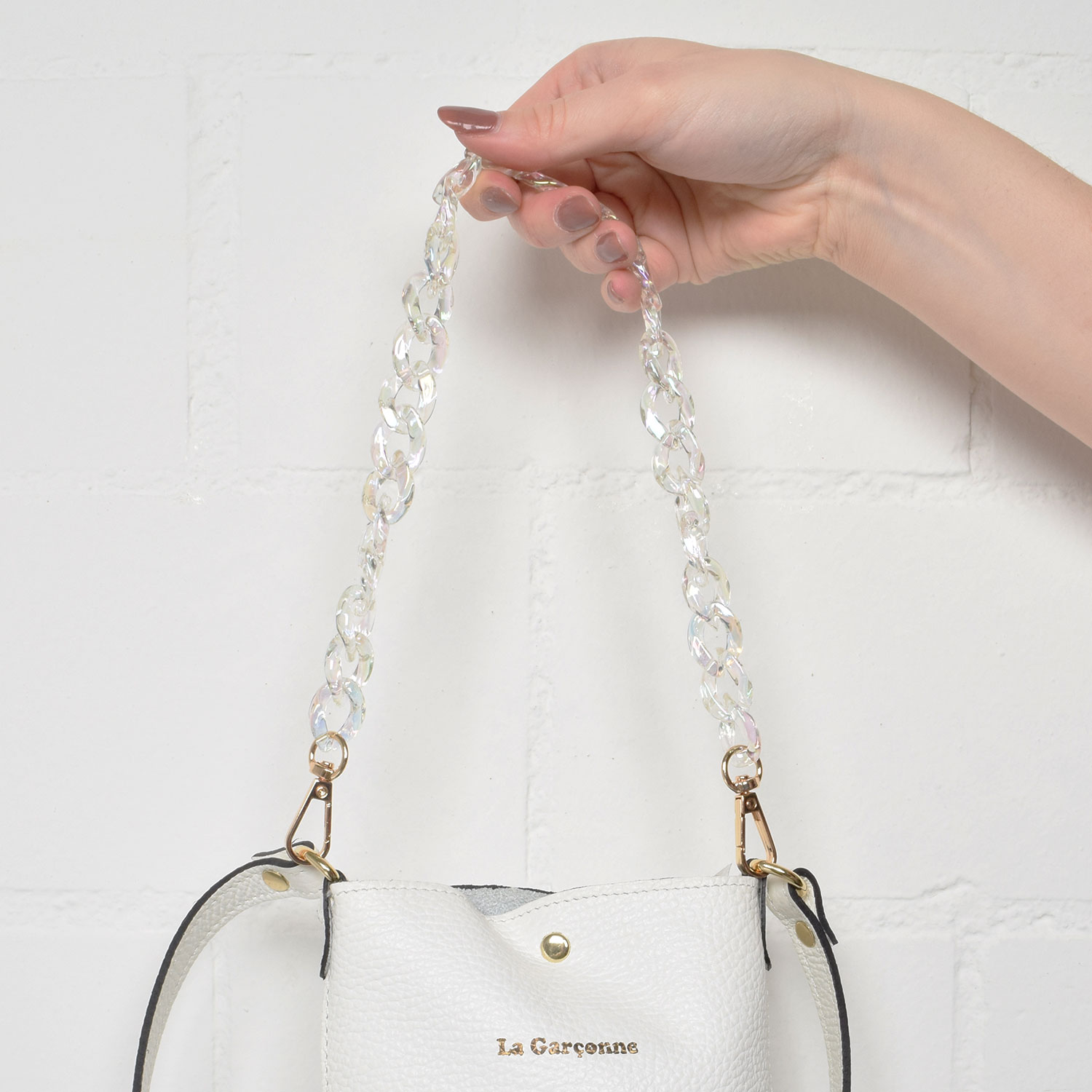 Monroe Mini Taschenkette Holographic Clear