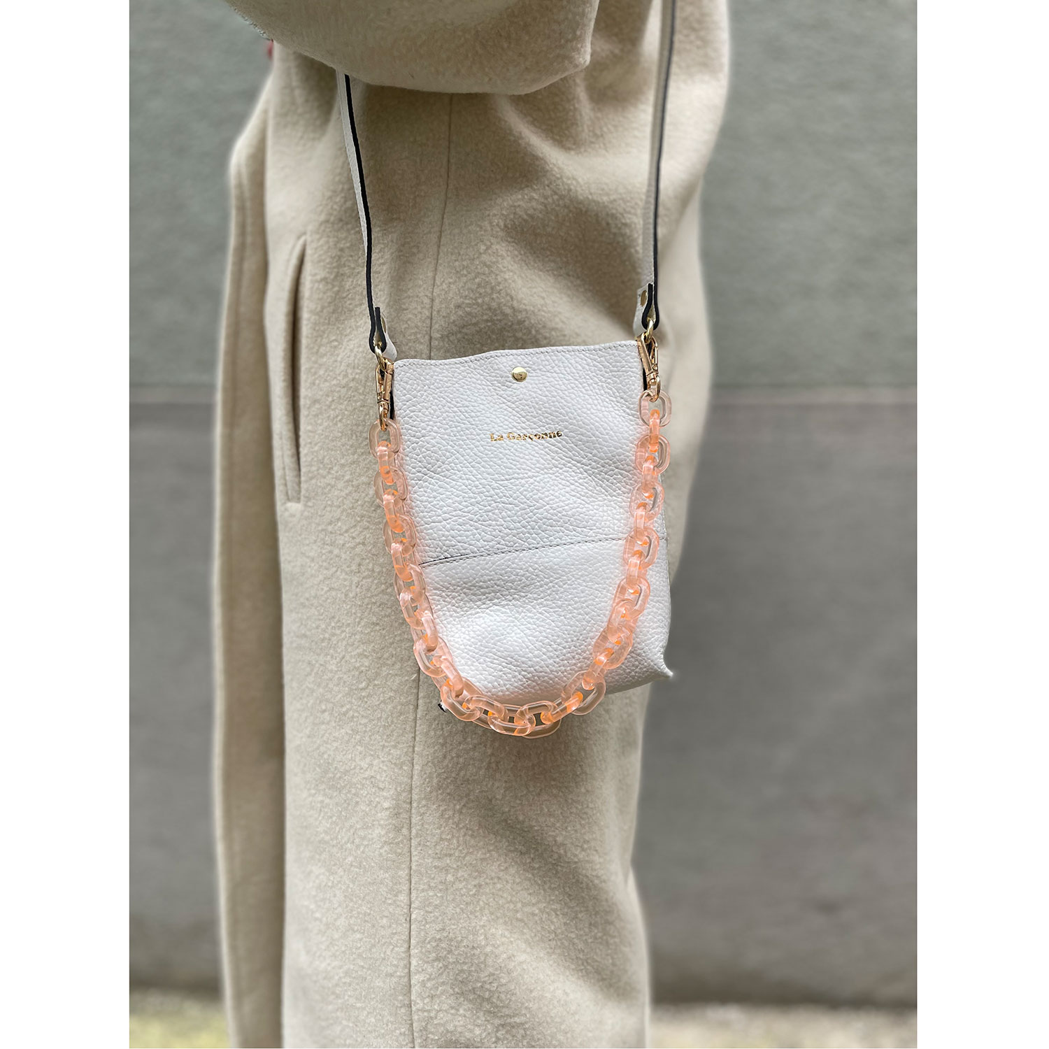 La Garçonne Accessoires Monroe Mini La Garçonne Accessoires Taschenkette Ecru Model