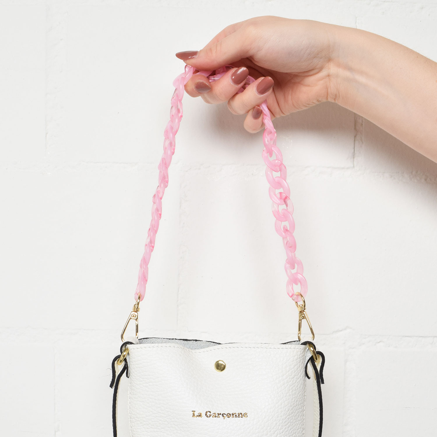 La Garçonne Accessoires Monroe Mini Taschenkette Lightpink