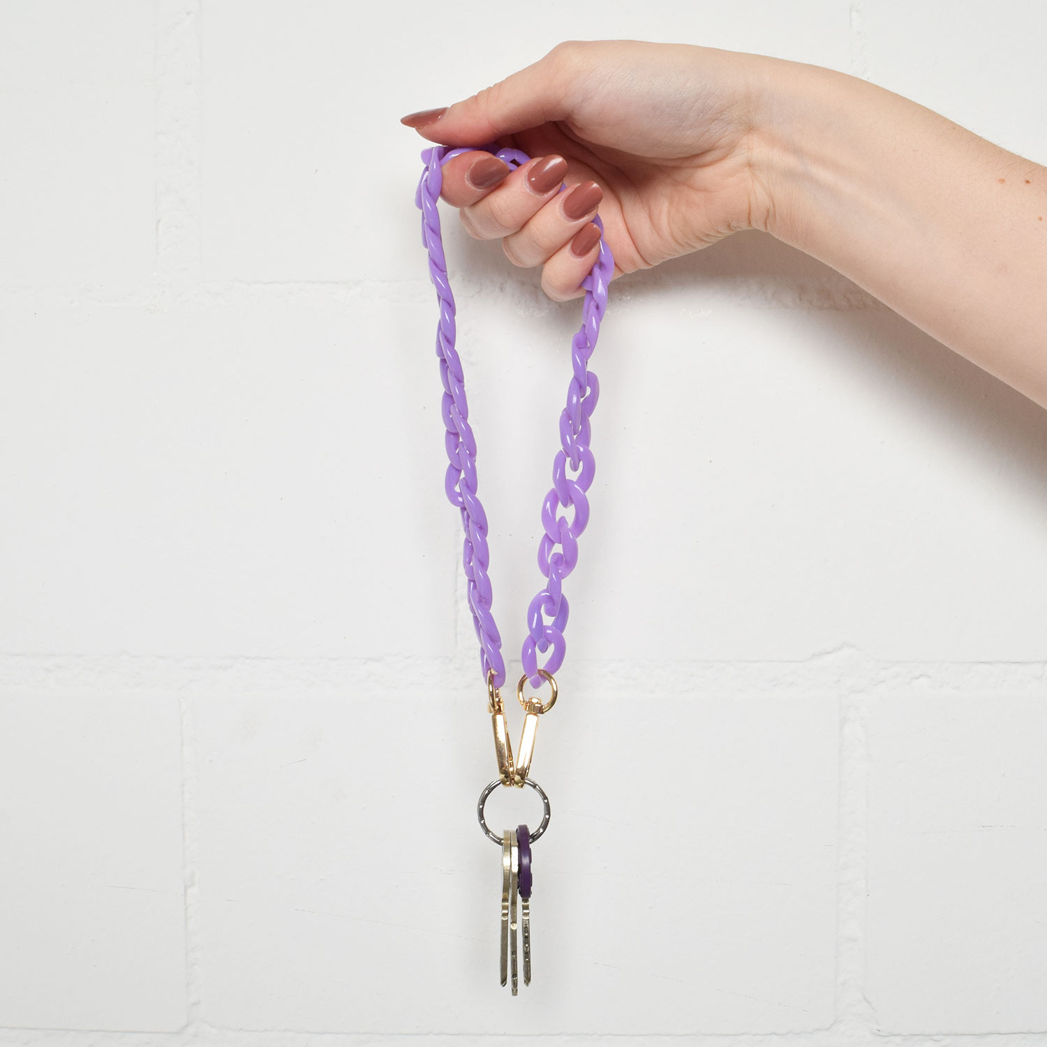 La Garçonne Accessoires Monroe Mini Taschenkette Lila