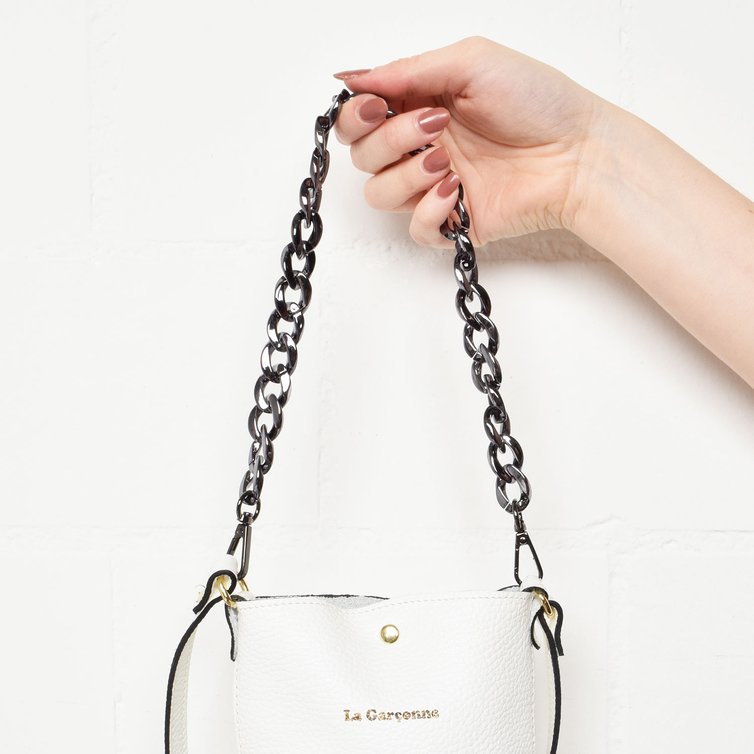 La Garçonne Accessoires Monroe La Garçonne Taschenkette Dunkelsilber