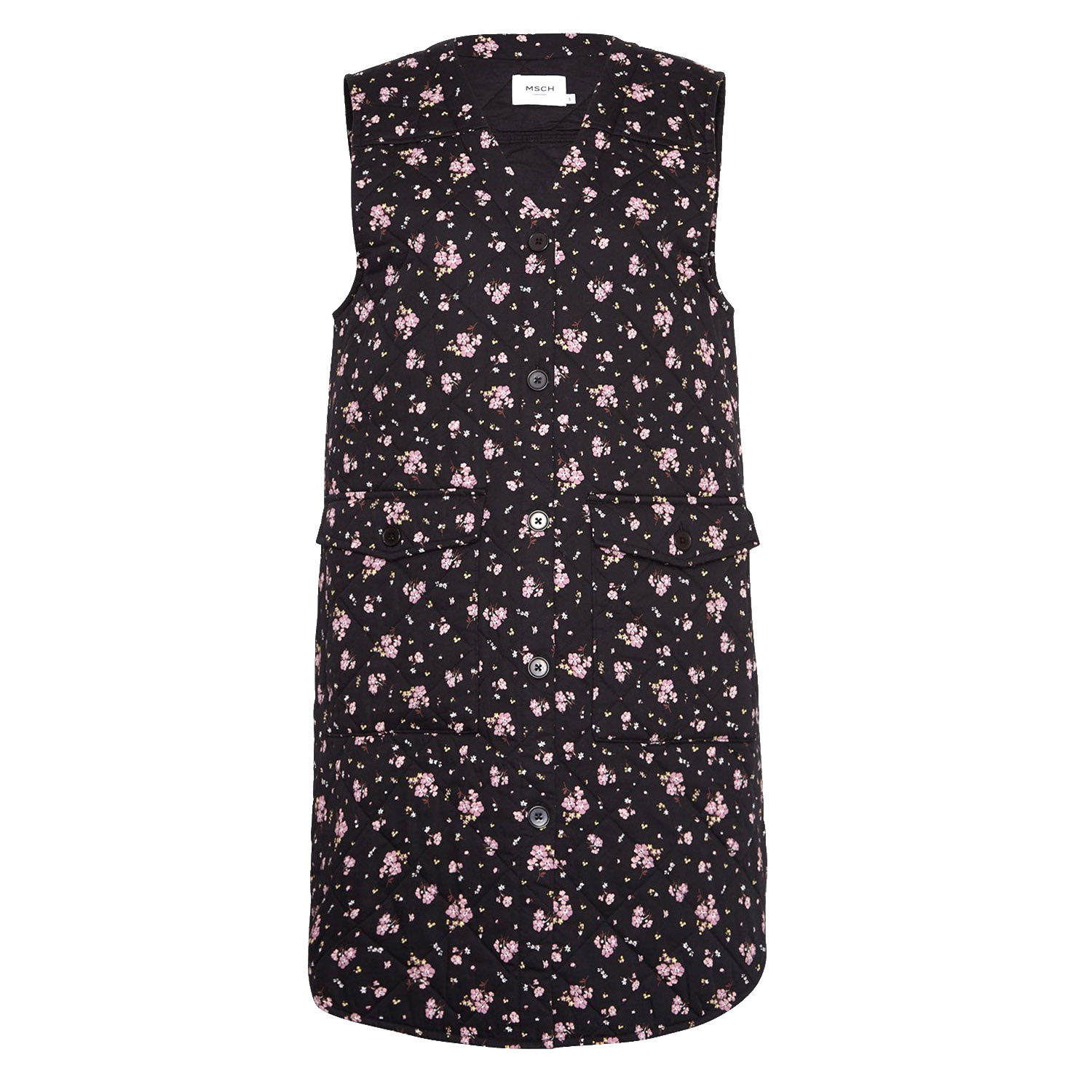 MSCH Copenhagen Ditten Weste Black Flowers