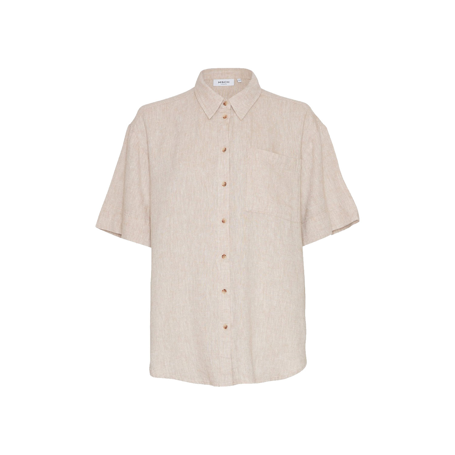 MSCH Copenhagen Ginia MSCH Copenhagen Hemd Beige vorne