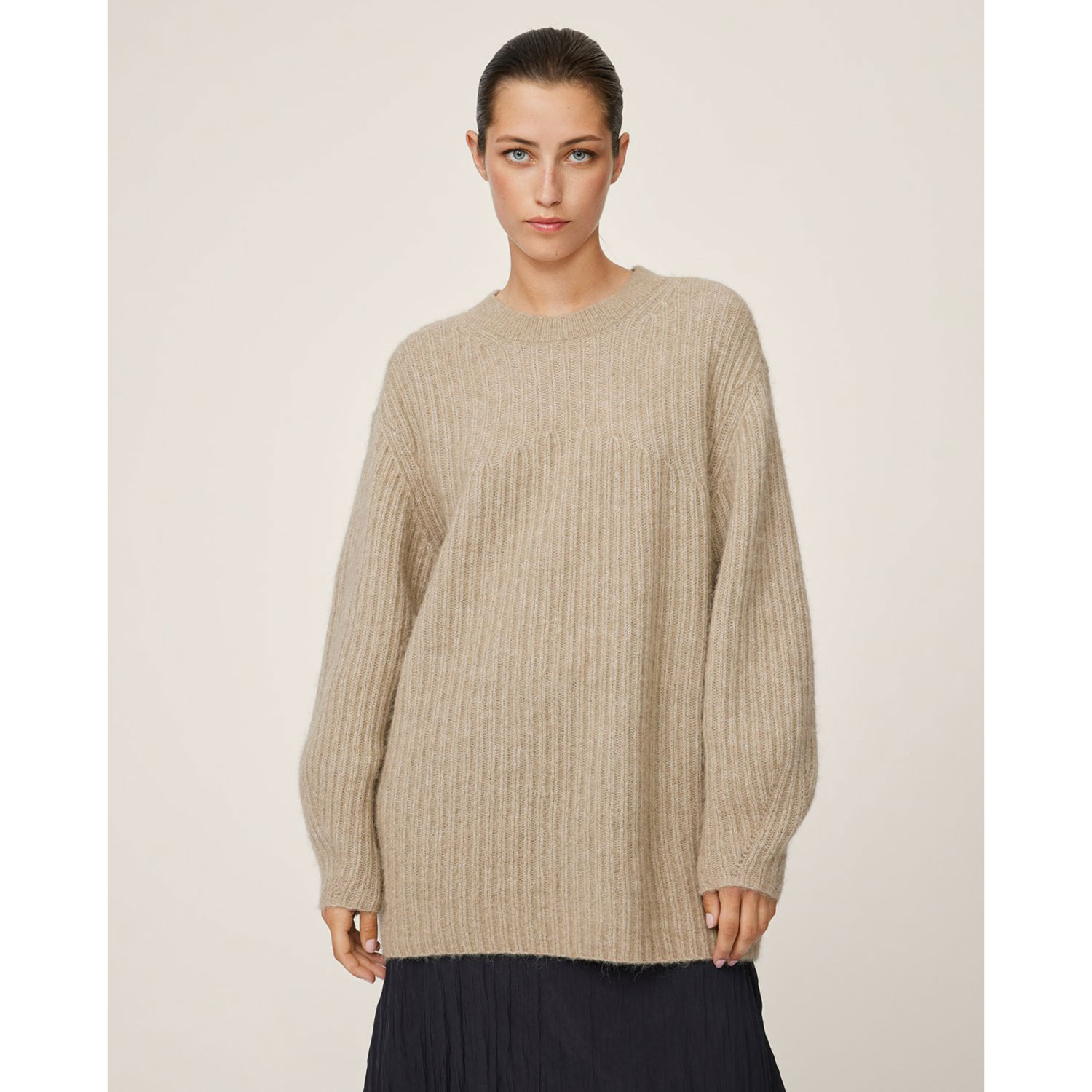 MSCH Copenhagen Sigune Nenaya Pullover Trench Coat Mel