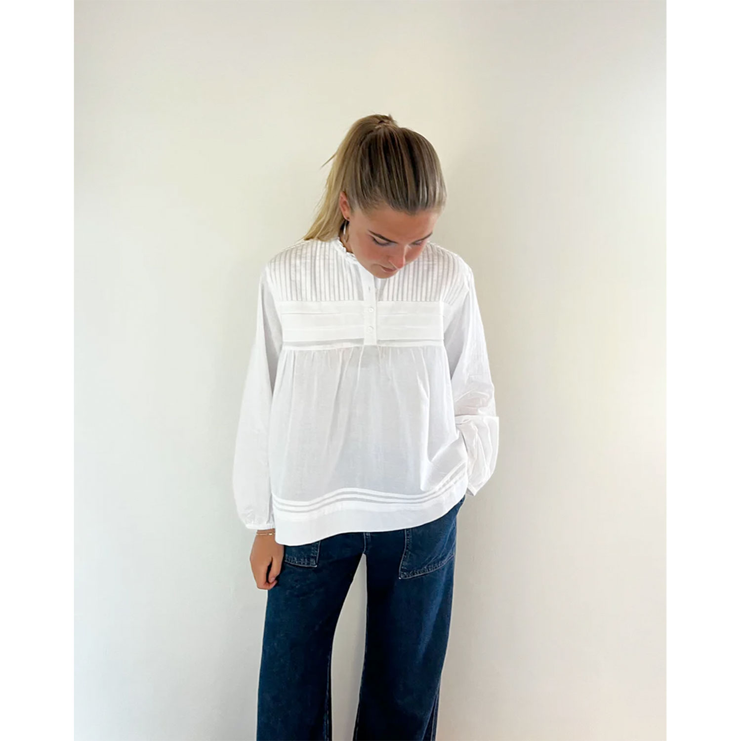 La Rouge Musse Bluse White