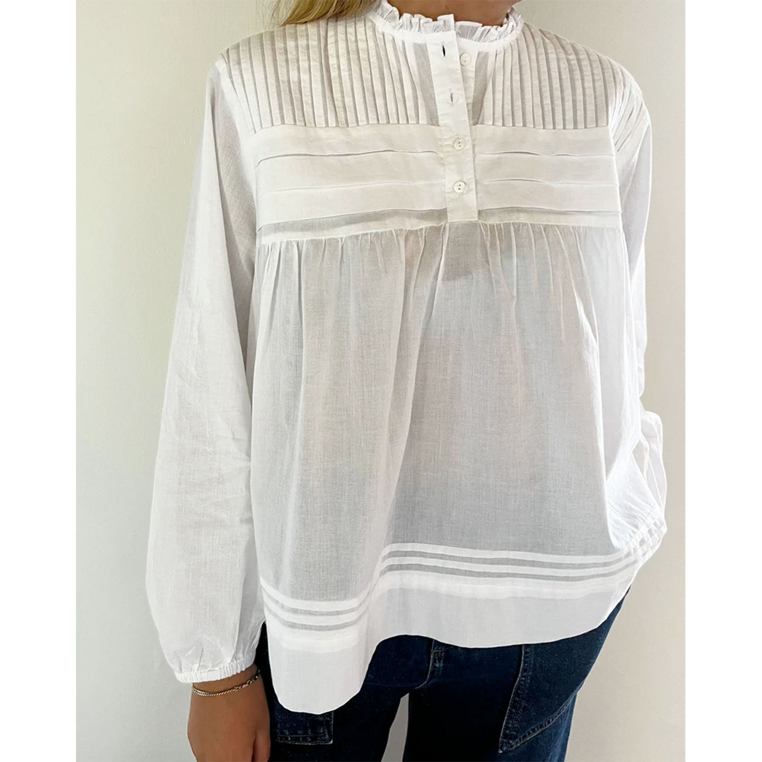 La Rouge Musse Bluse White