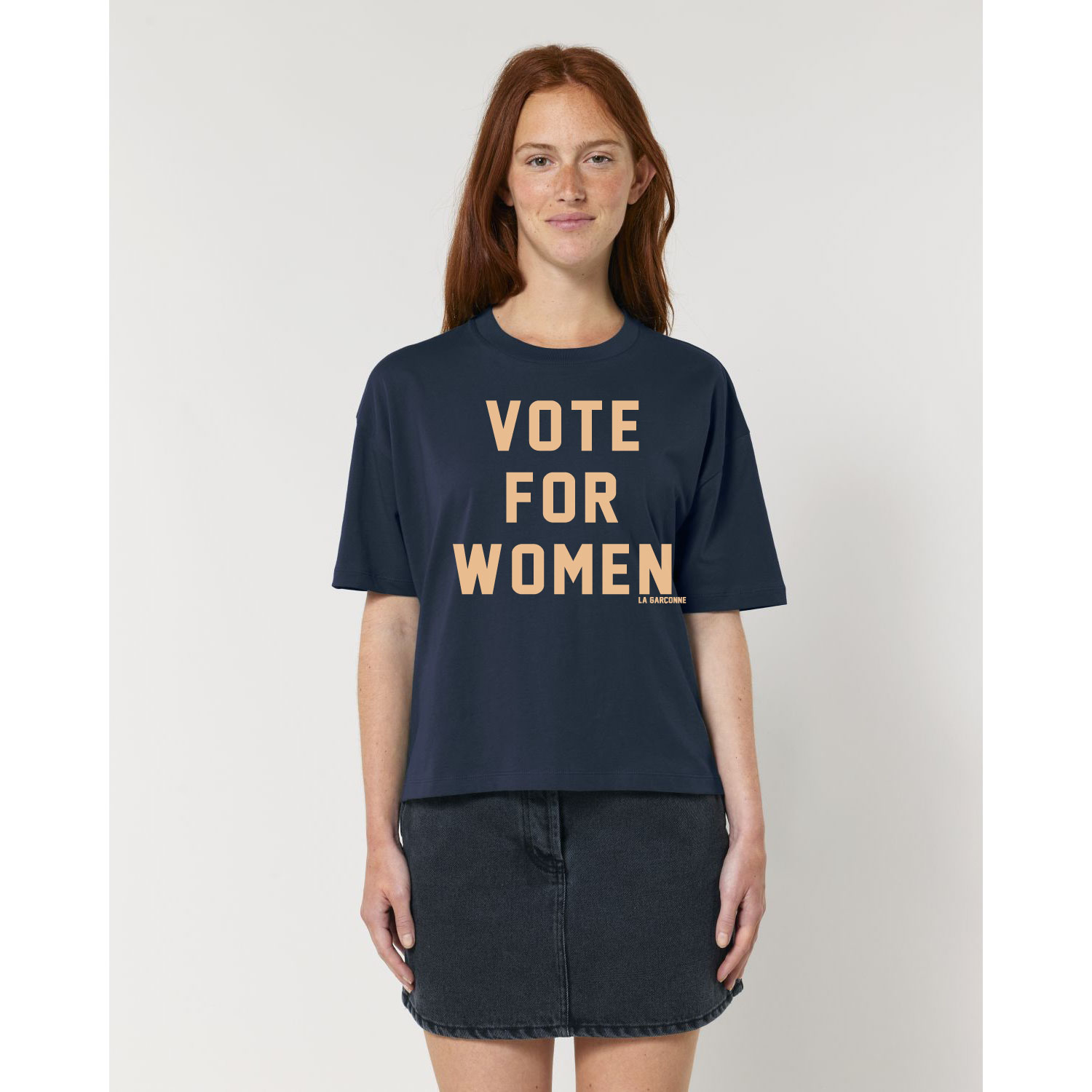 La Garçonne Vetements Vote For Women T-Shirt Navy