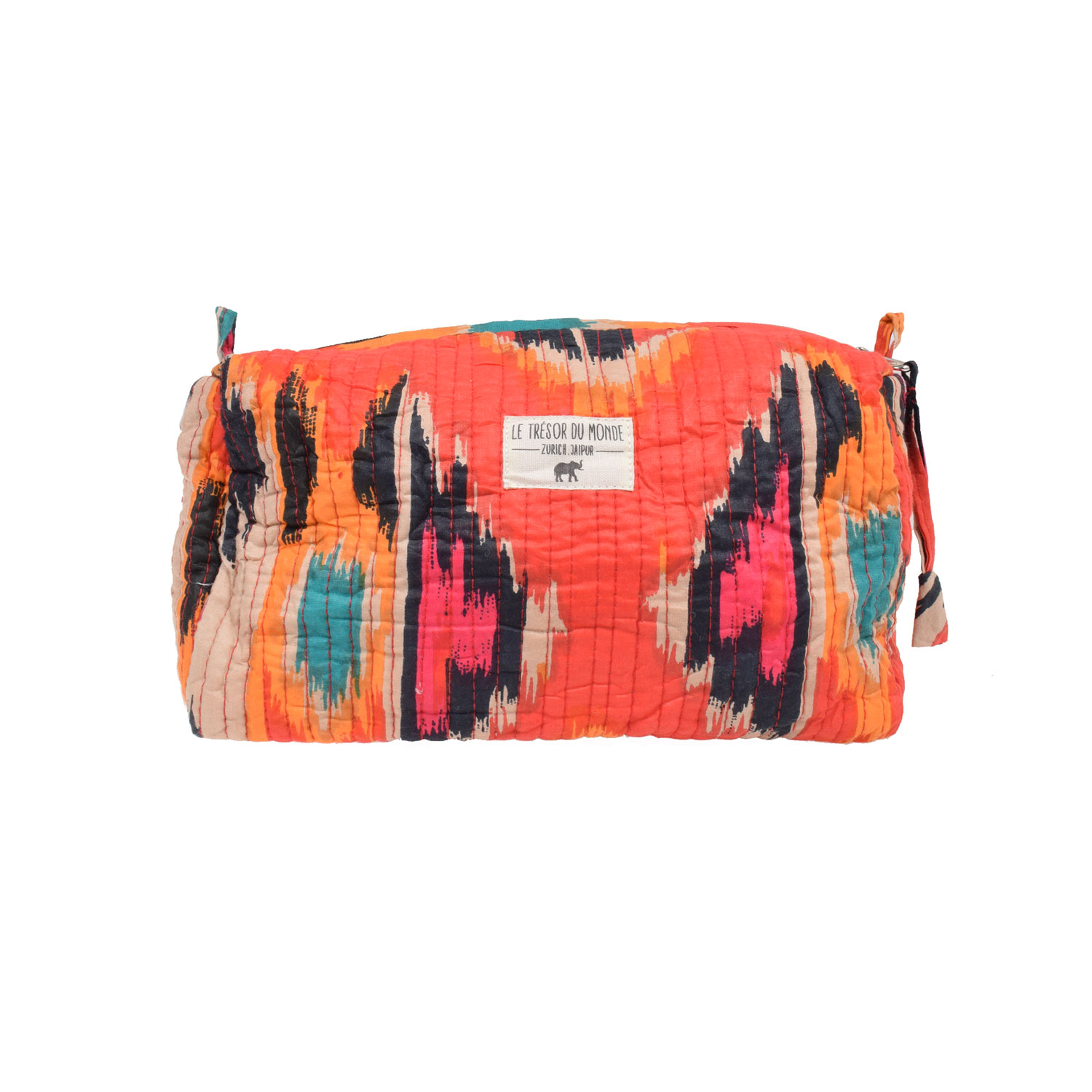 Ikat Medium Necessaire Red