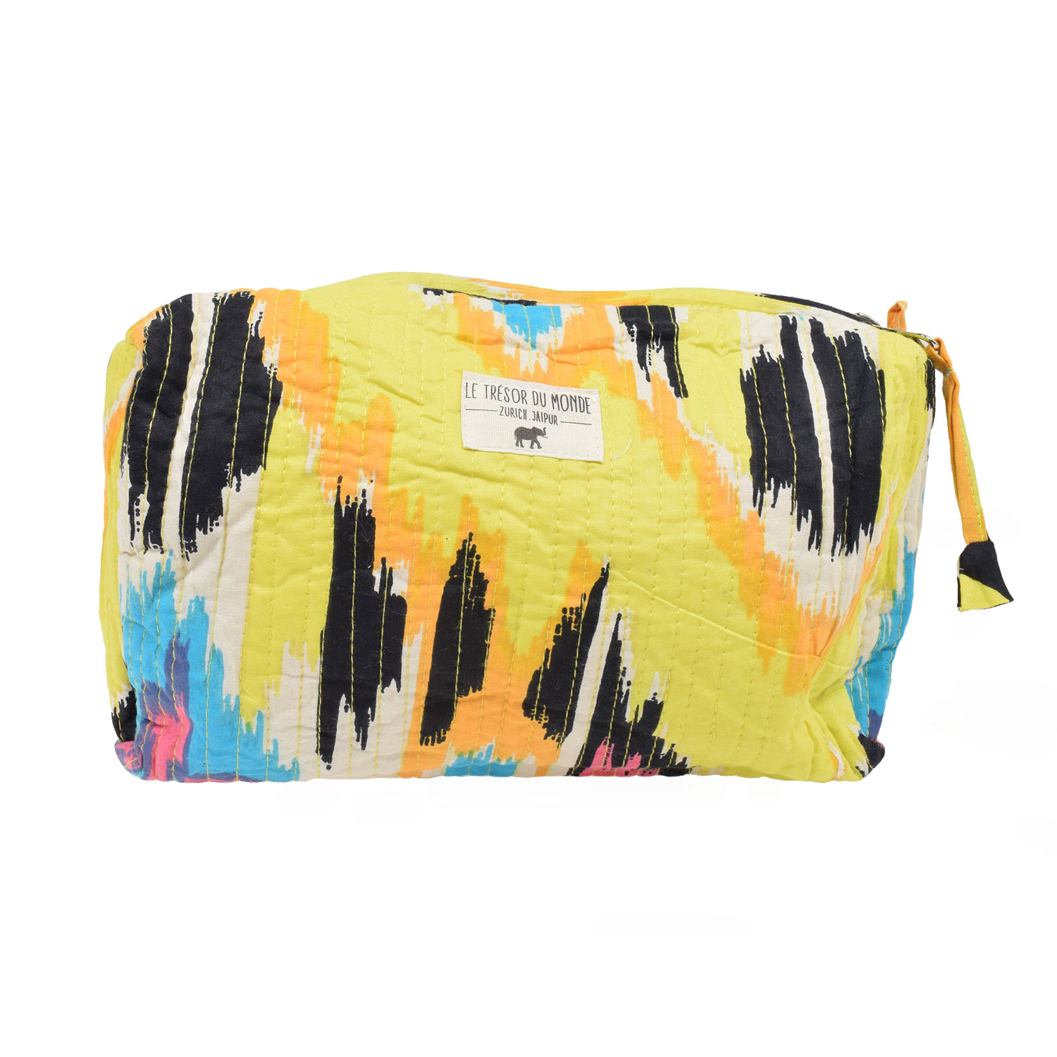 Le Trésor Du Monde Ikat Large Necessaire Yellow